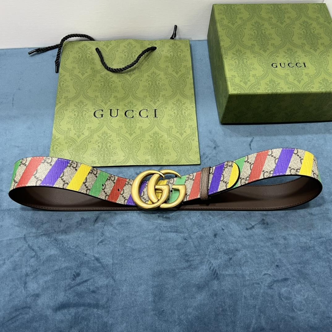 Gucci Criss-Cross Belt With Double G - DopestKickz