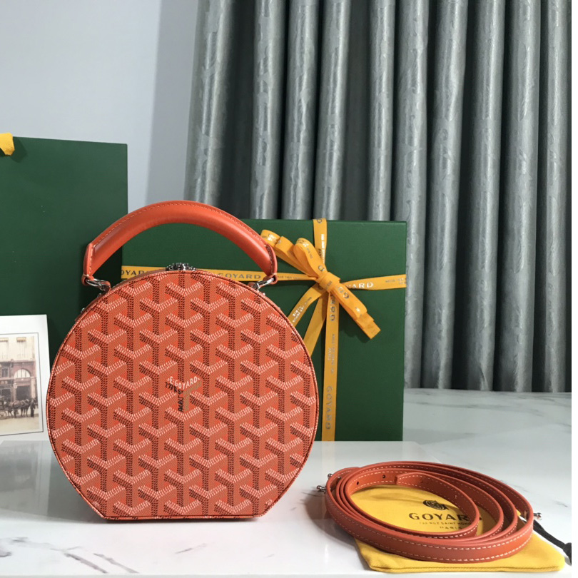 Goyard The Alto Hatbox Trunk Bag(18-16.5-7cm) - DopestKickz