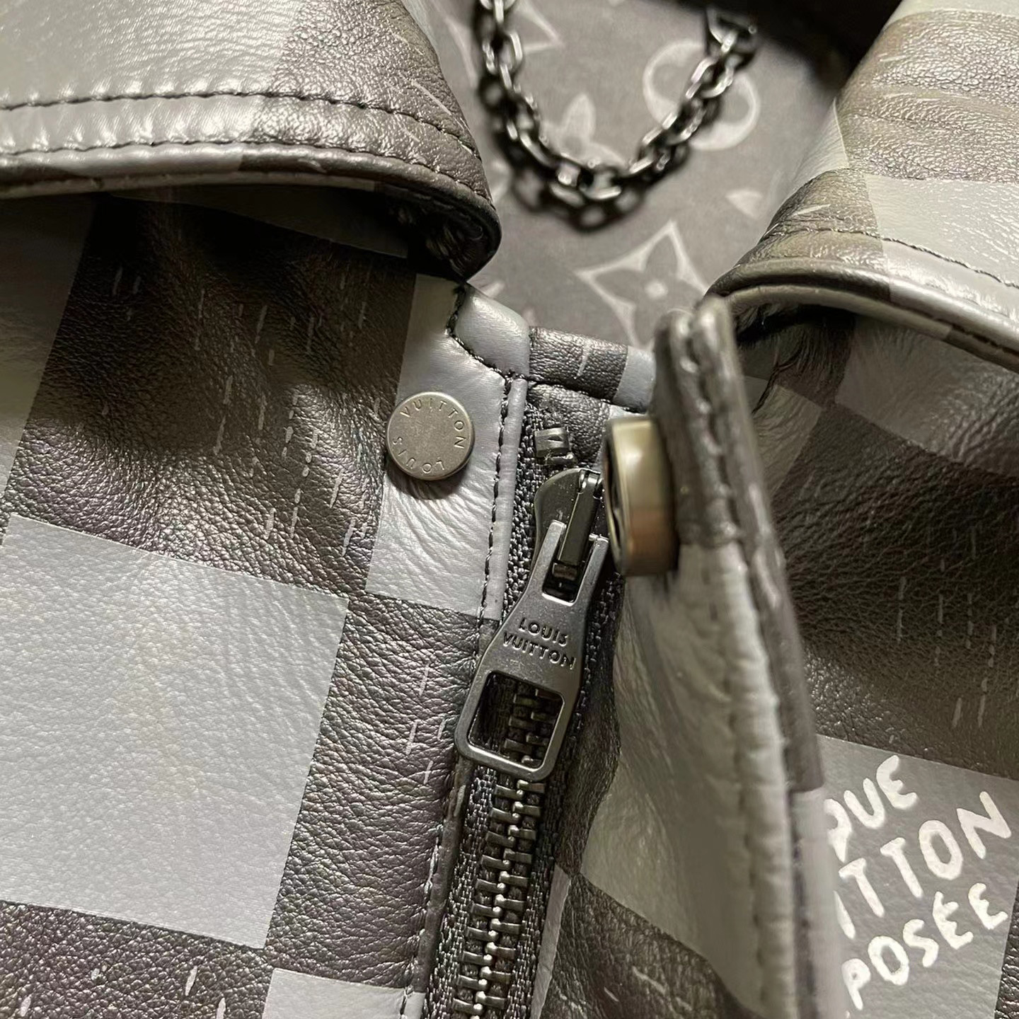 Louis Vuitton Damier Leather Jacket       1A9A0W - DopestKickz