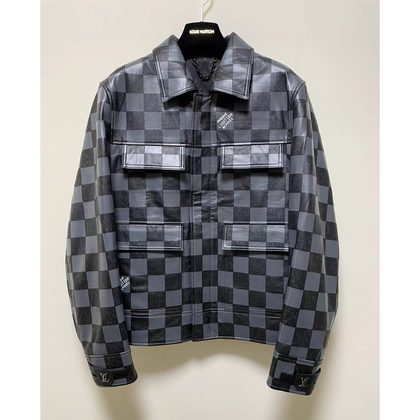 Louis Vuitton Damier Leather Jacket       1A9A0W - DopestKickz