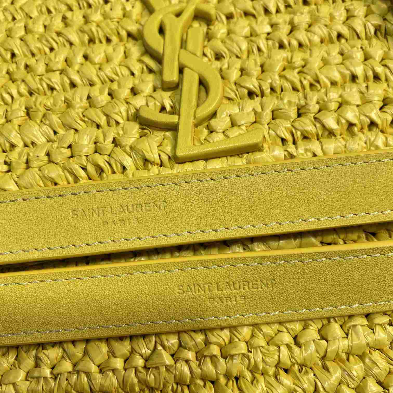 Saint Laurent Niki Medium Chain Bag In Raffia And Leather(28-22-9cm) - DopestKickz