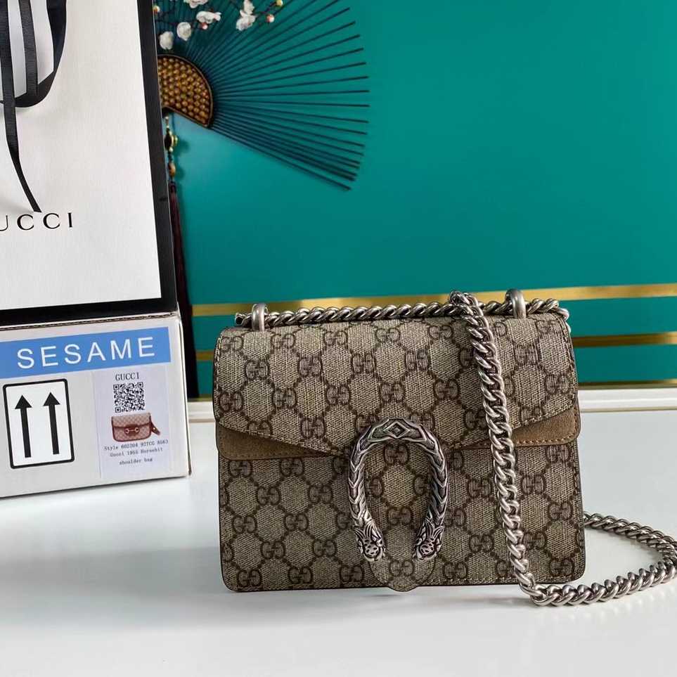 Gucci Dionysus GG Supreme Mini Bag(20-15.5-5cm) - DopestKickz