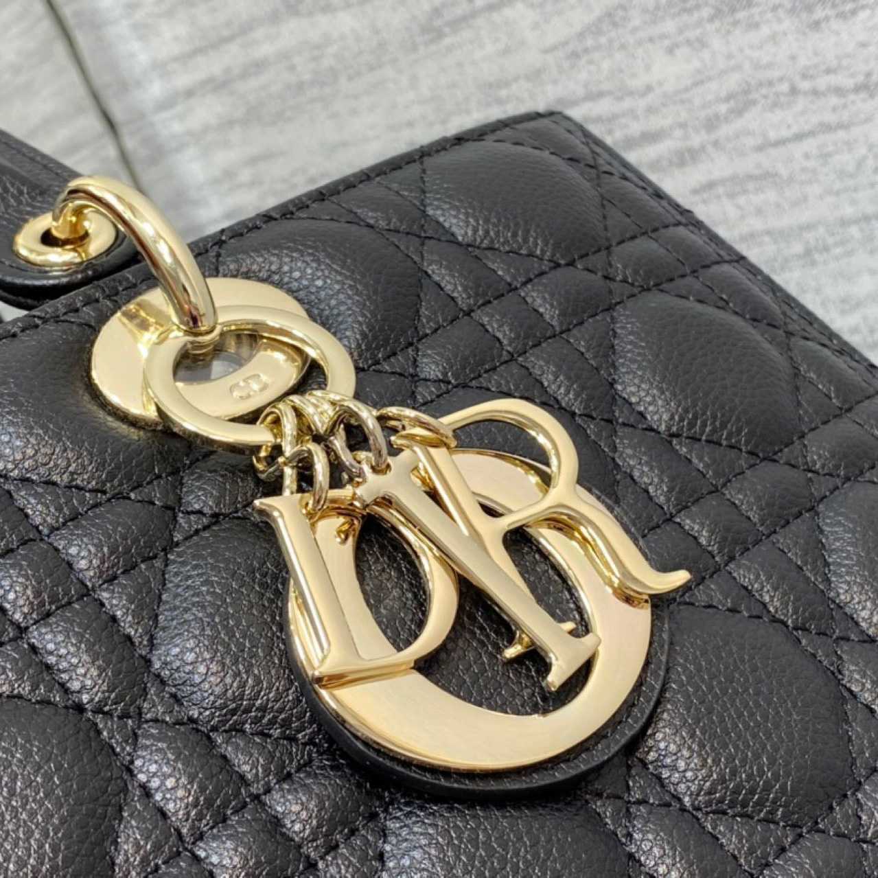 Dior Large Lady Dior Bag   (32-12-24cm)M0567 - DopestKickz