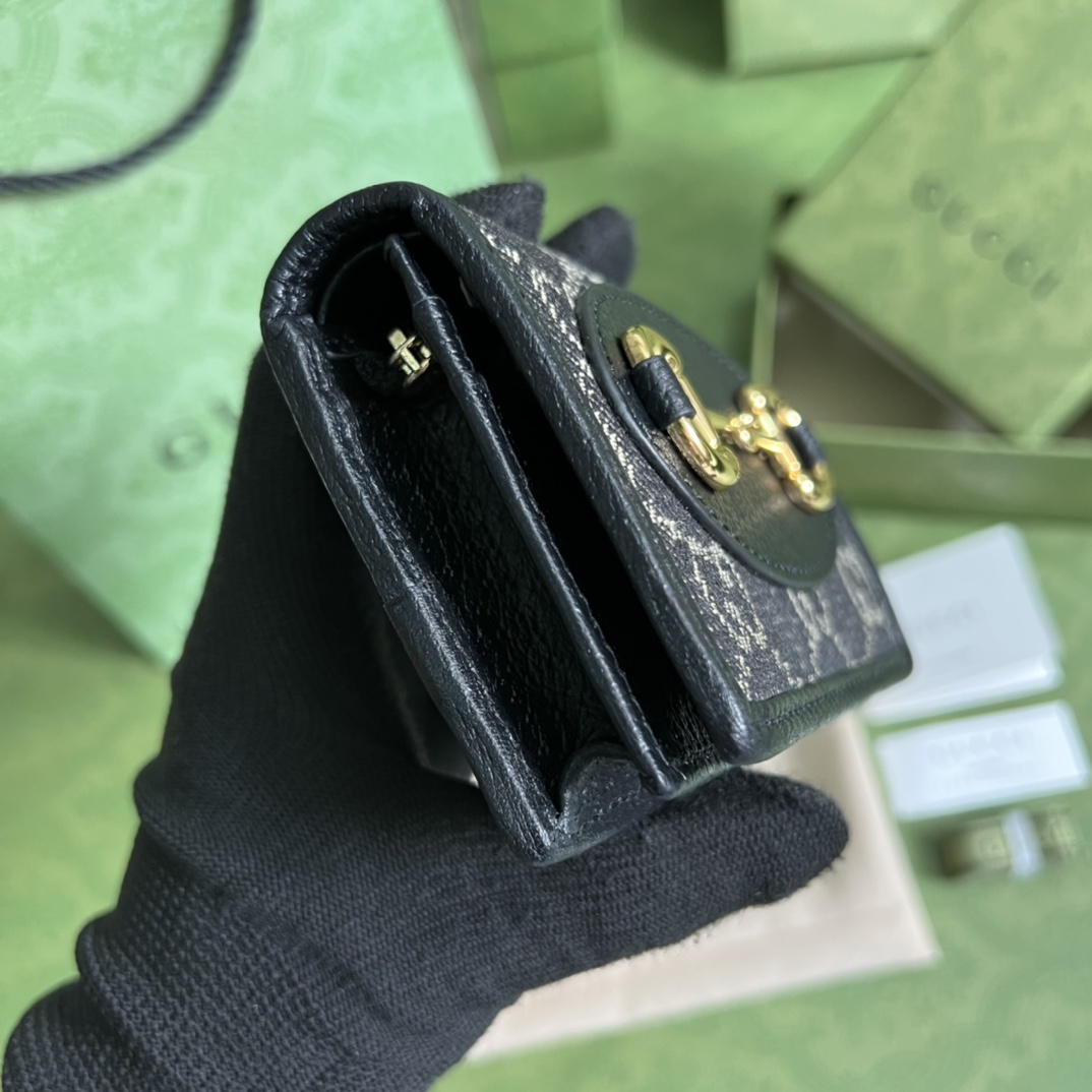 Gucci Horsebit 1955 Card Case Wallet(11-8.5-3cm)   621887 - DopestKickz