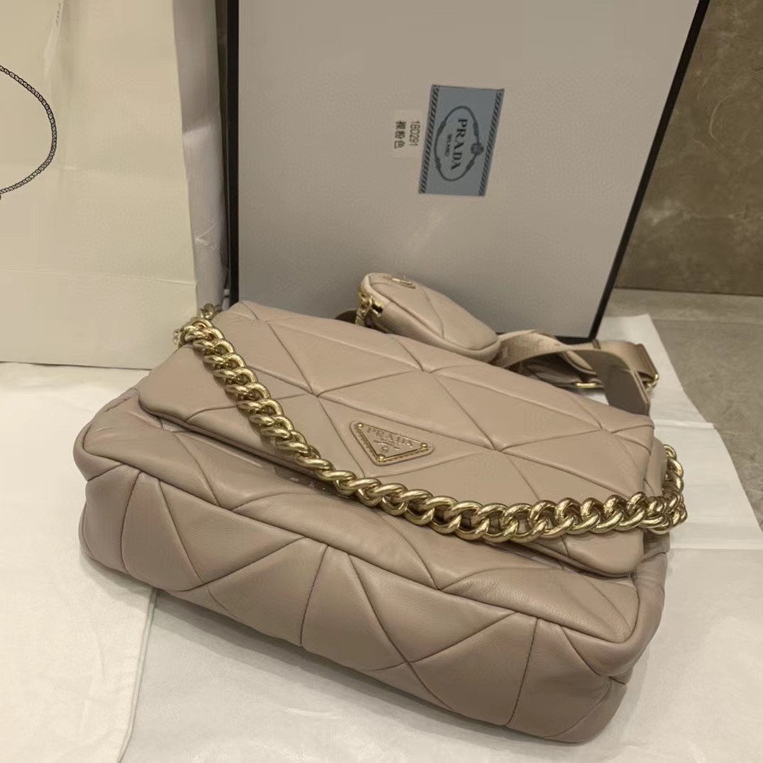 Prada System Nappa Leather Patchwork Bag(28-18-7.5CM) - DopestKickz