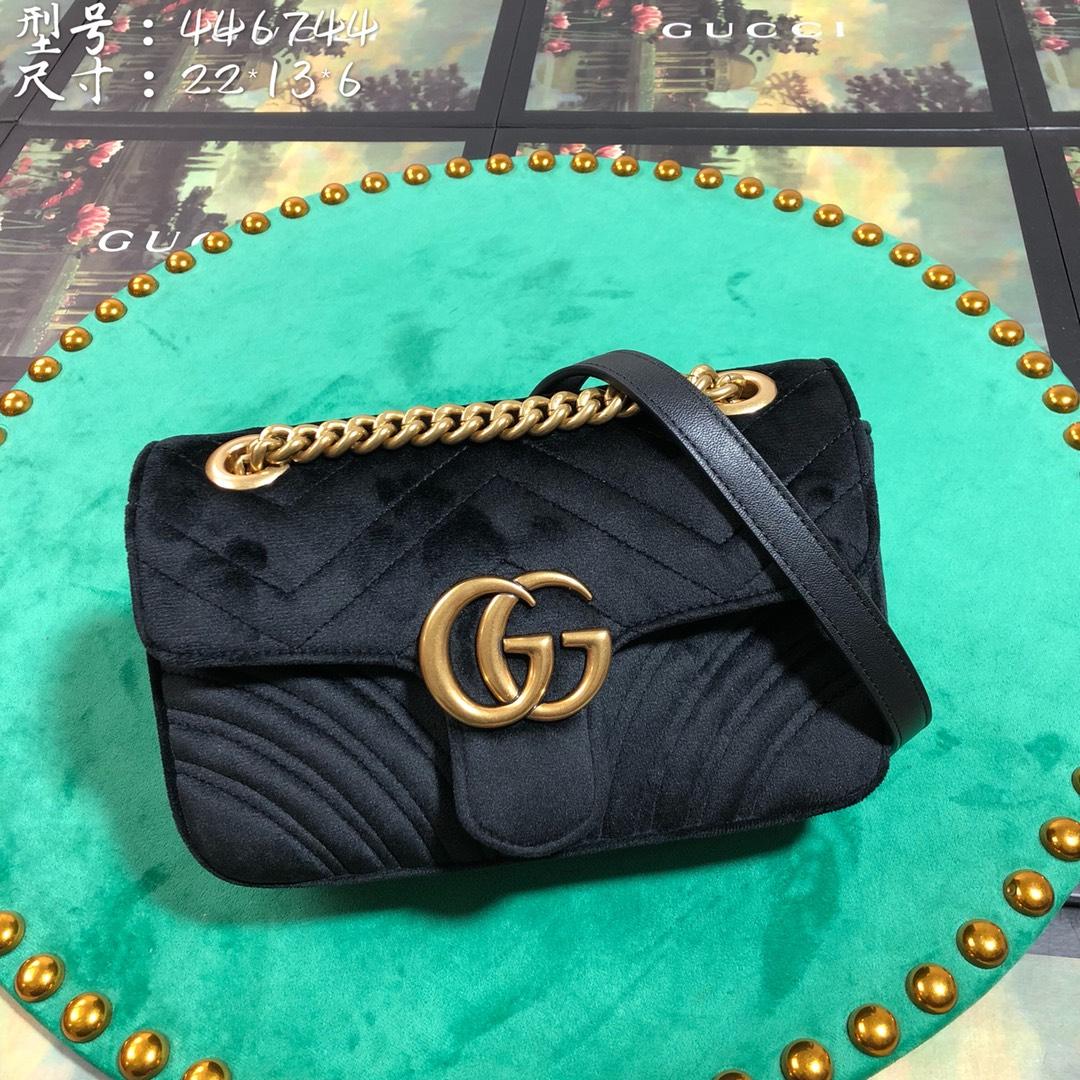 Gucci GG Marmont Mini Shoulder Bag(22-13-6cm) - DopestKickz
