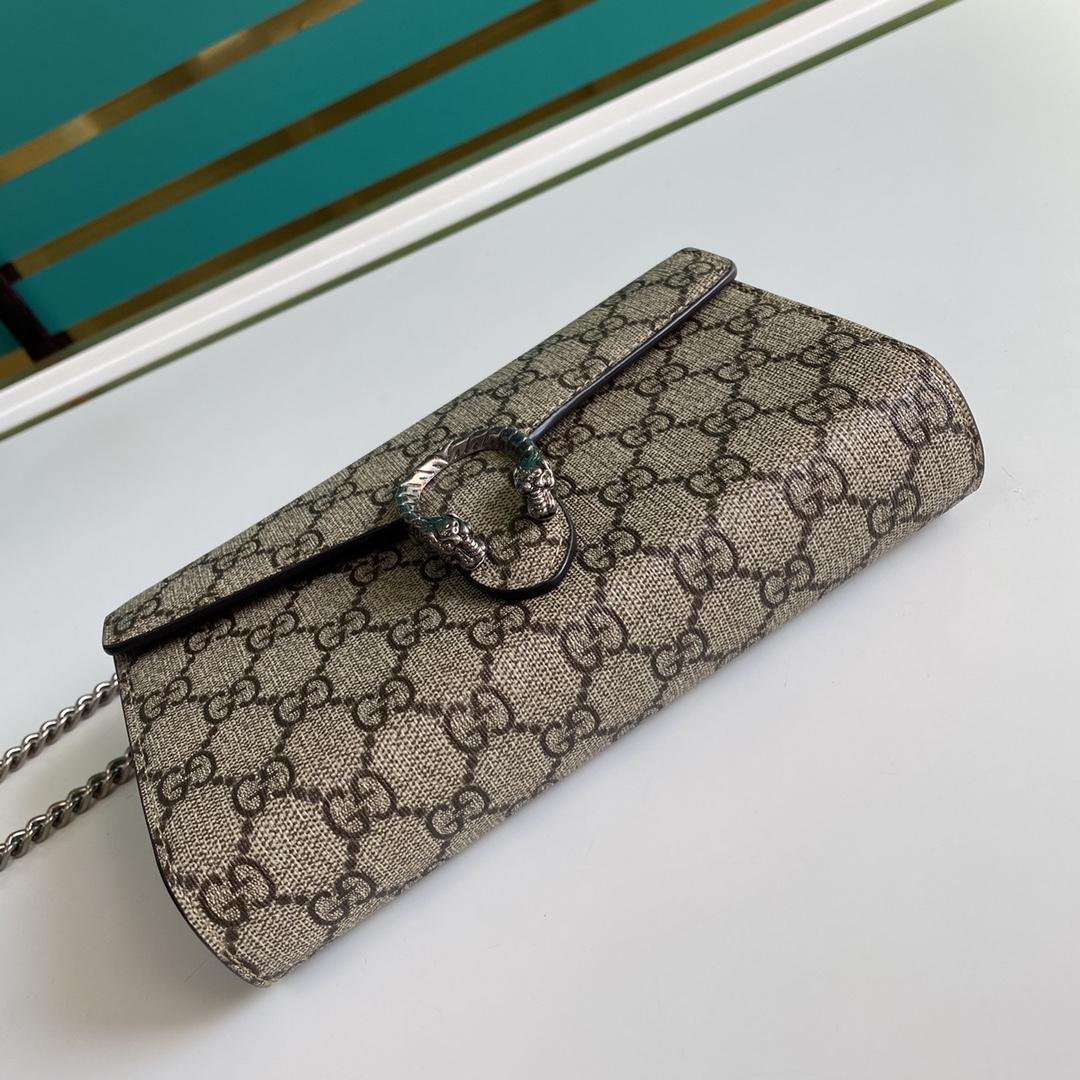 Gucci Dionysus GG Supreme Chain Wallet(20-13.5-4CM) - DopestKickz