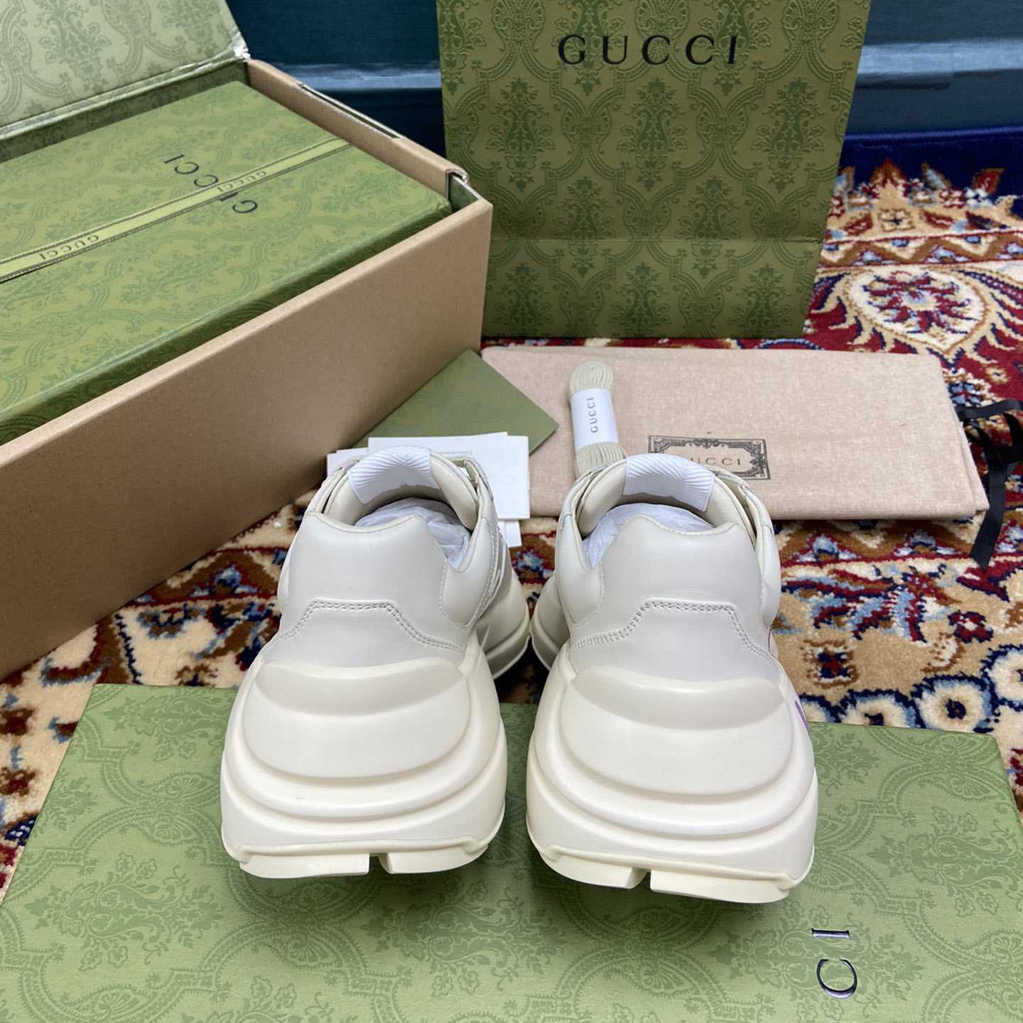 Gucci Women's Rhyton Gucci Love Parade Sneaker - DopestKickz
