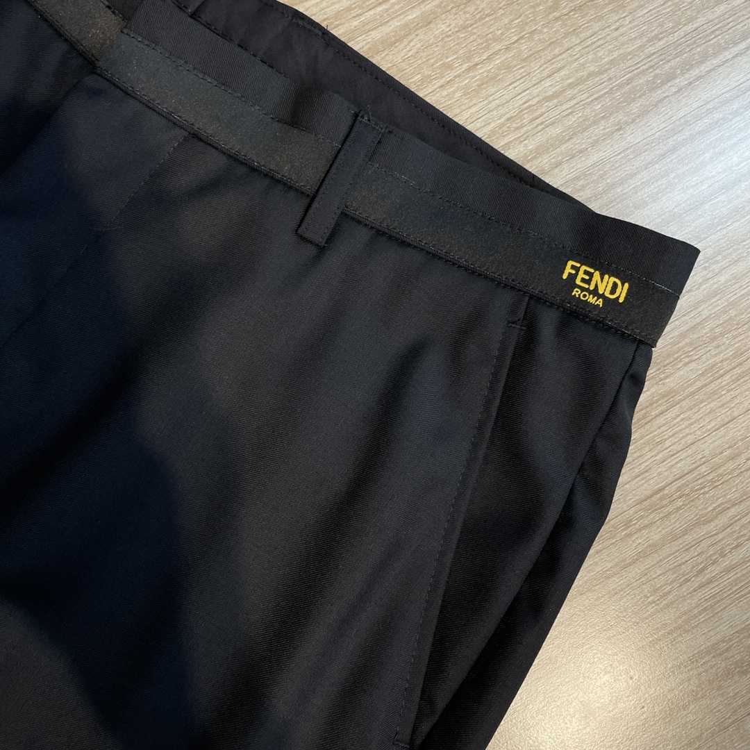 Fendi Black Cotton Blazer & Pants - DopestKickz