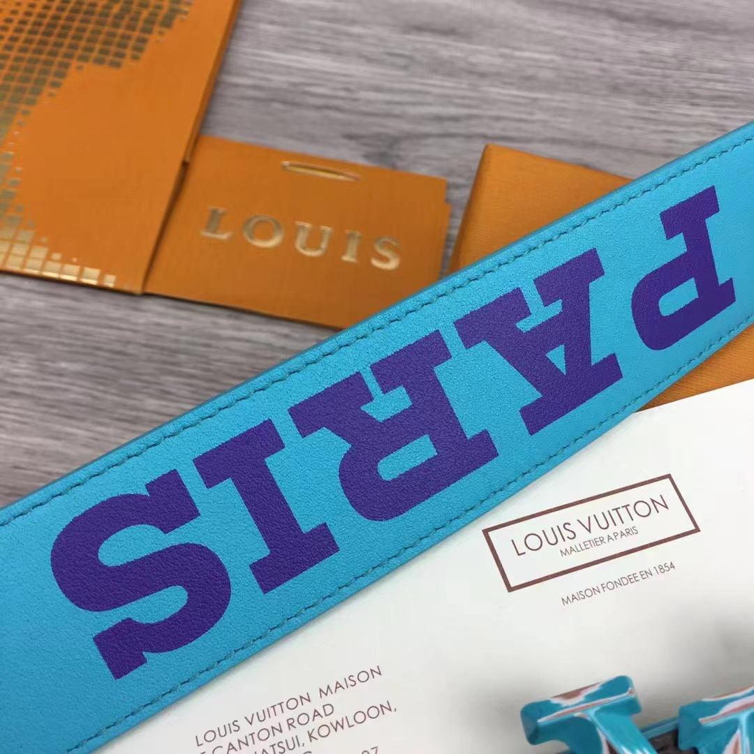 Louis Vuitton LV Pyramide Cities Exclusive 40MM Reversible Belt—Paris - DopestKickz