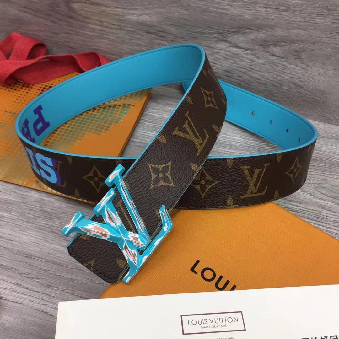 Louis Vuitton LV Pyramide Cities Exclusive 40MM Reversible Belt—Paris - DopestKickz