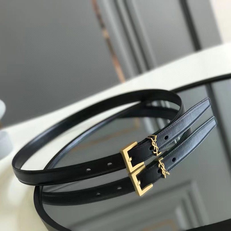 Saint Laurent Leather Belt  (20mm/30mm) - DopestKickz