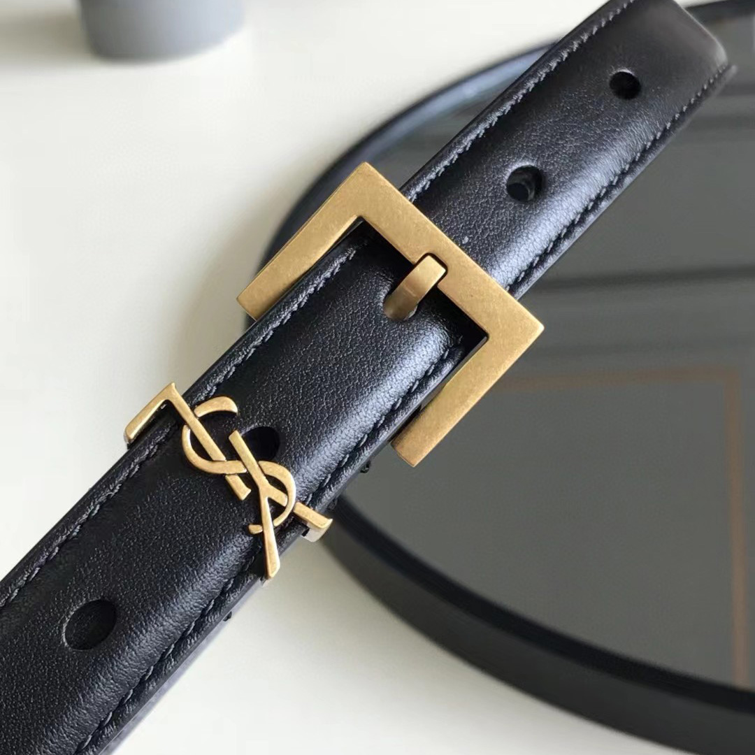 Saint Laurent Leather Belt  (20mm/30mm) - DopestKickz