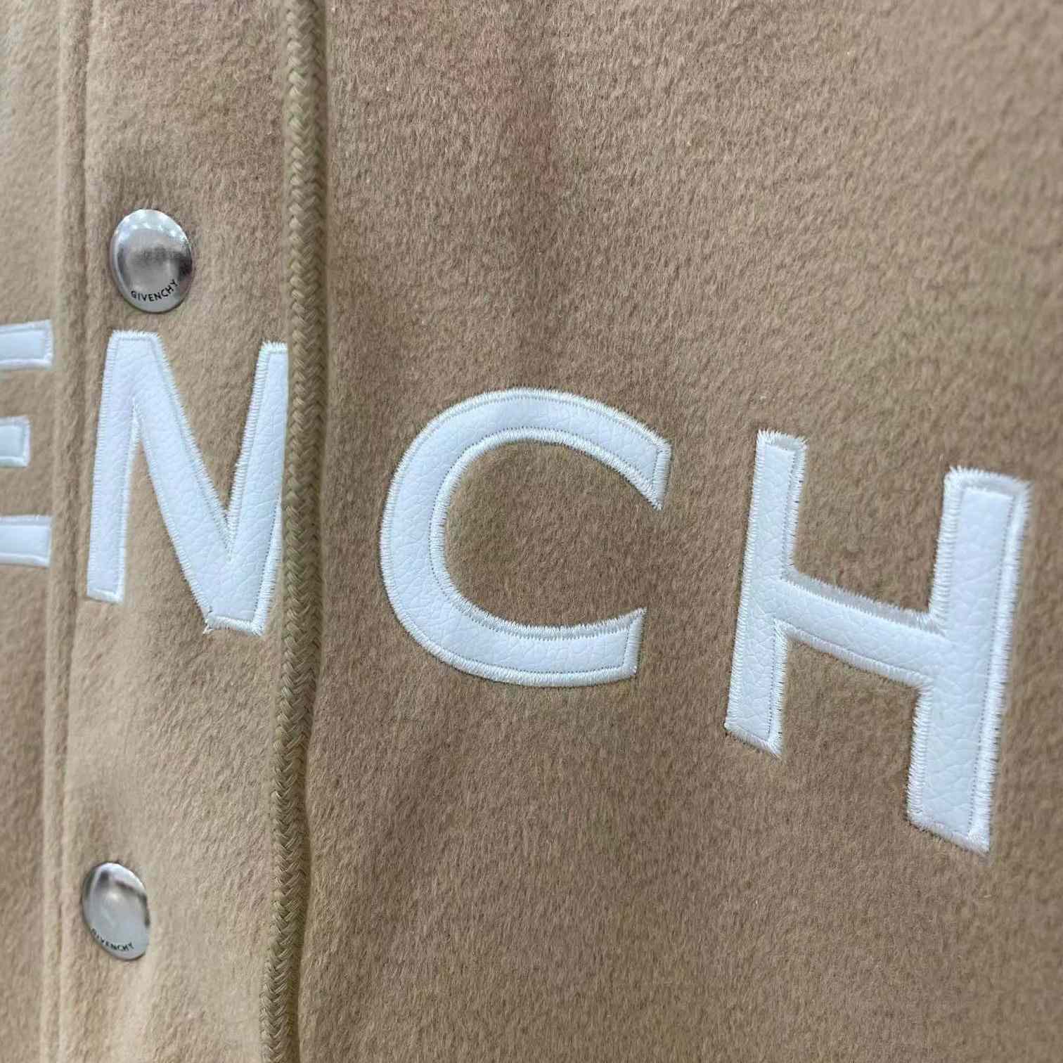 Givenchy New Hooded Bomber Jacket In Wool And Givenchy Leather - DopestKickz