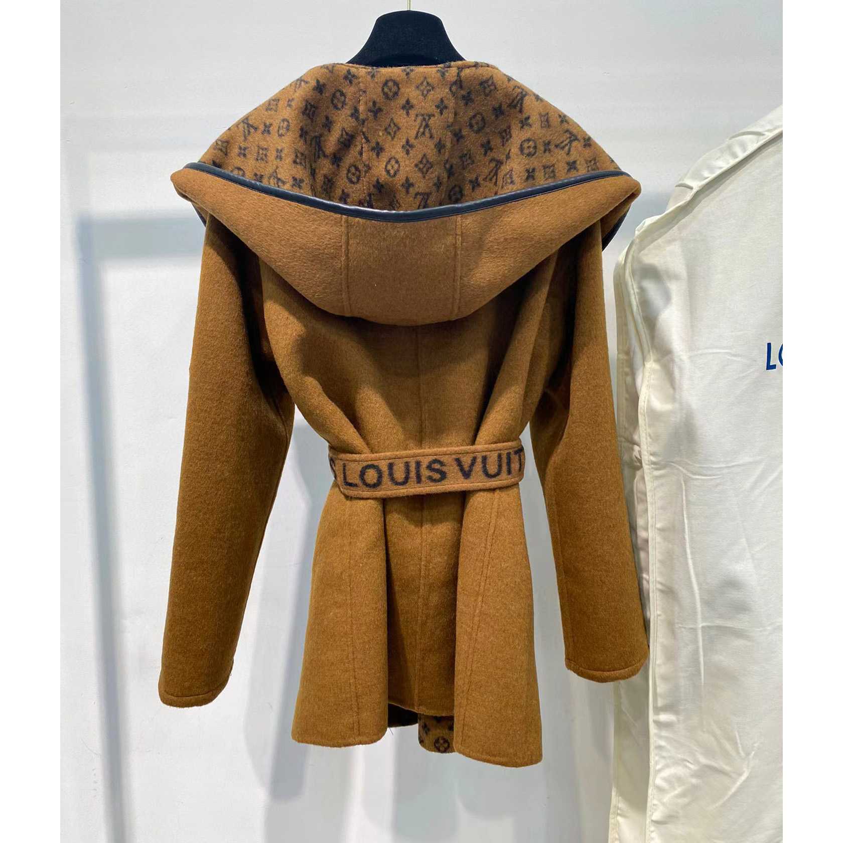 Louis Vuitton Signature Double Face Short Wrap Coat     - DopestKickz