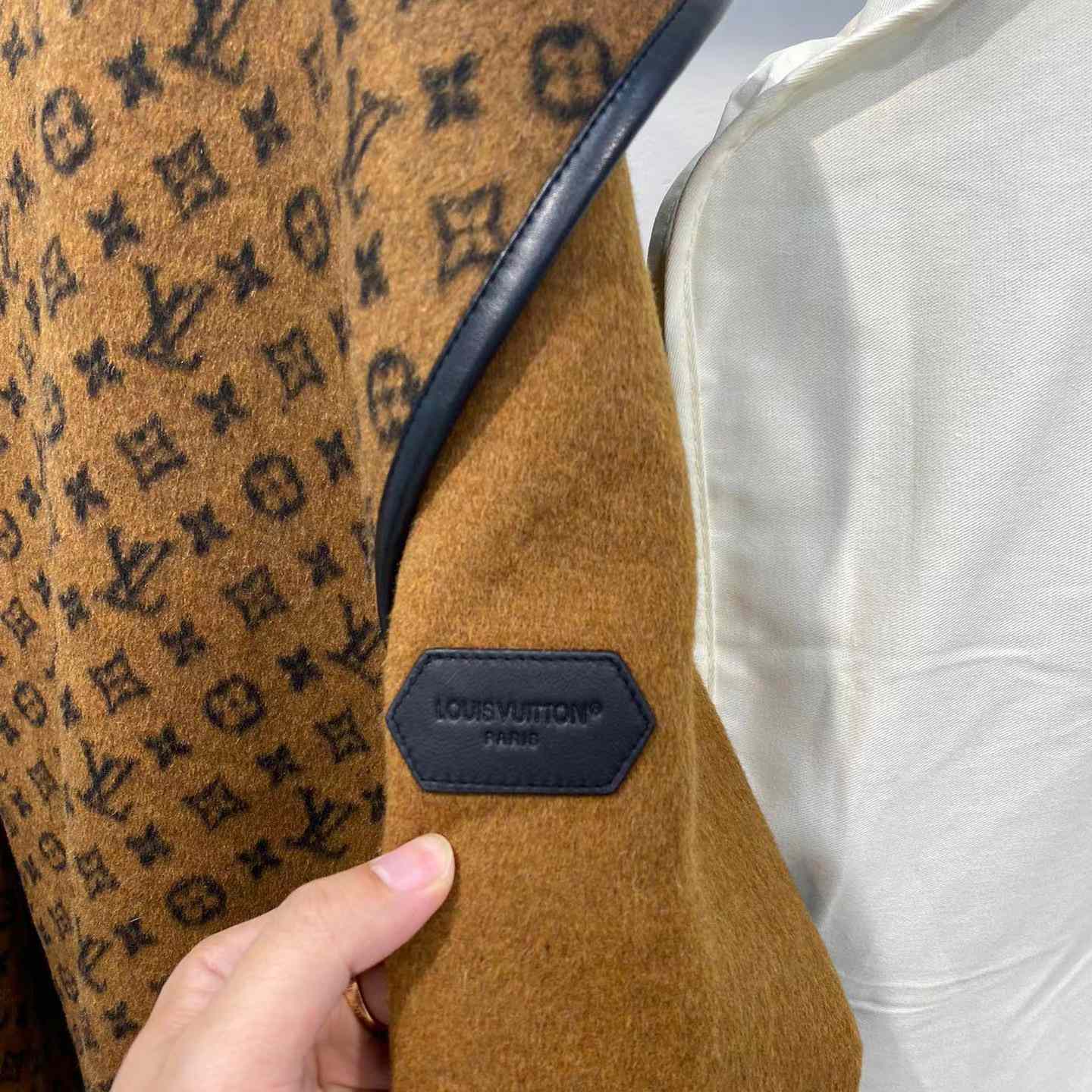 Louis Vuitton Signature Double Face Short Wrap Coat     - DopestKickz