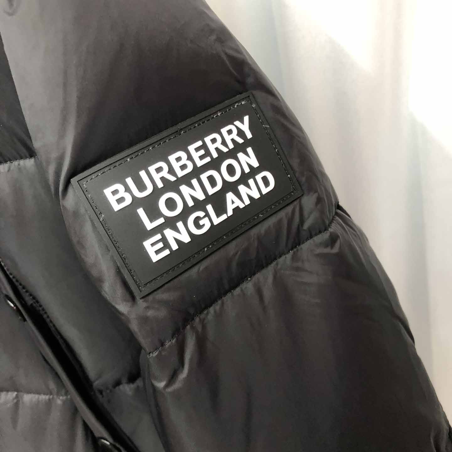 Burberry Logo Appliqué Nylon Puffer Coat - DopestKickz
