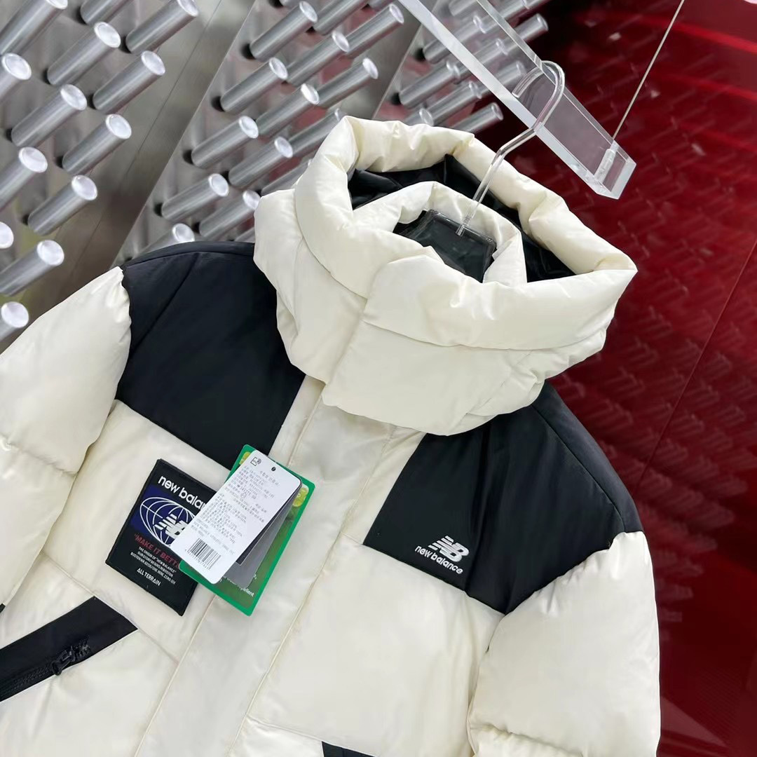 New Balance Hooded Puffer Short Down Jacket - DopestKickz