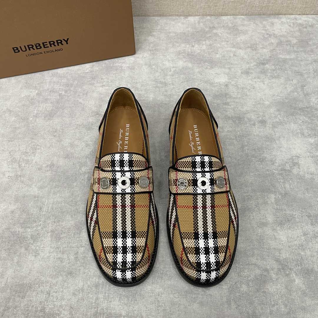 Burberry Moorley Check Loafers - DopestKickz