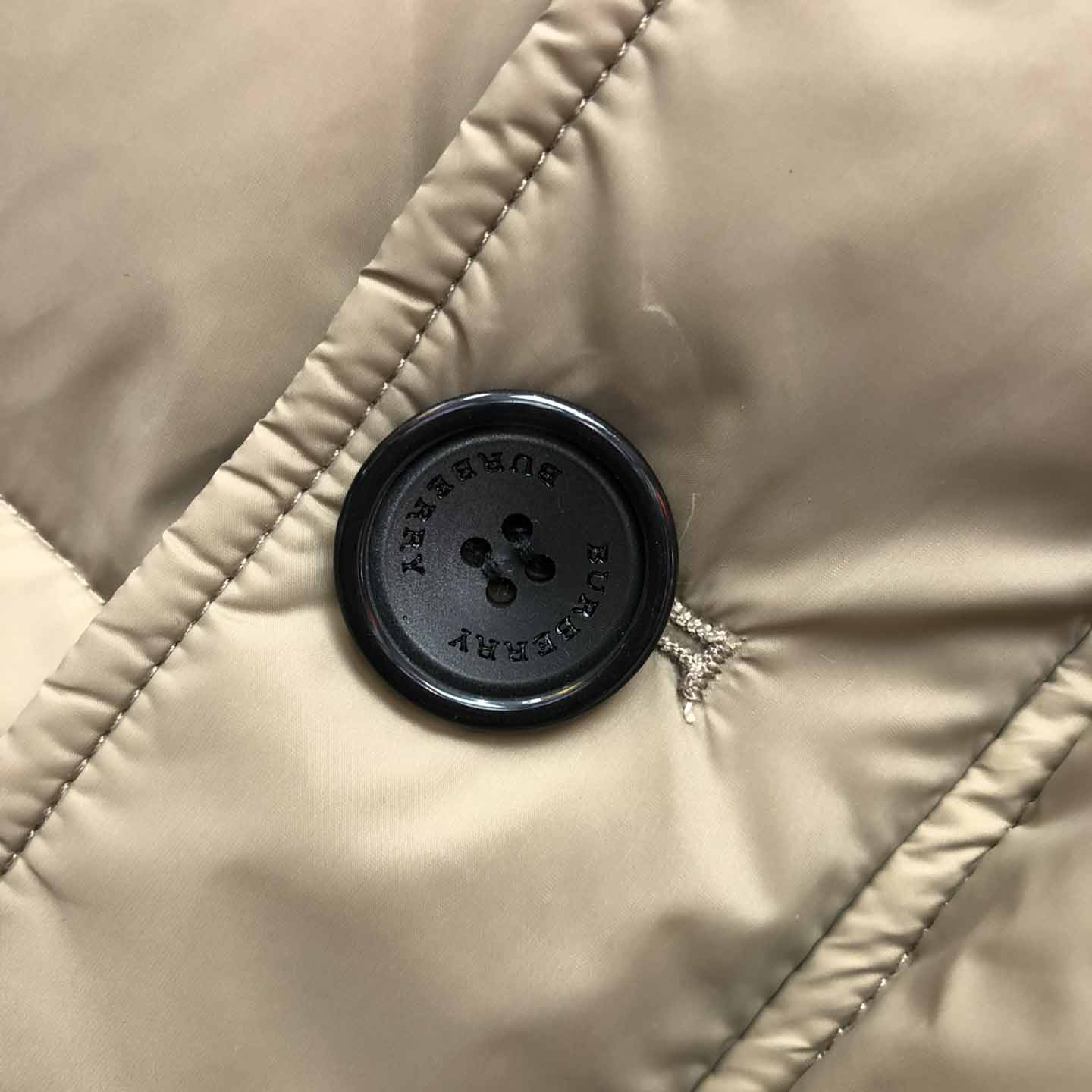 Burberry Logo Appliqué Nylon Puffer Coat - DopestKickz