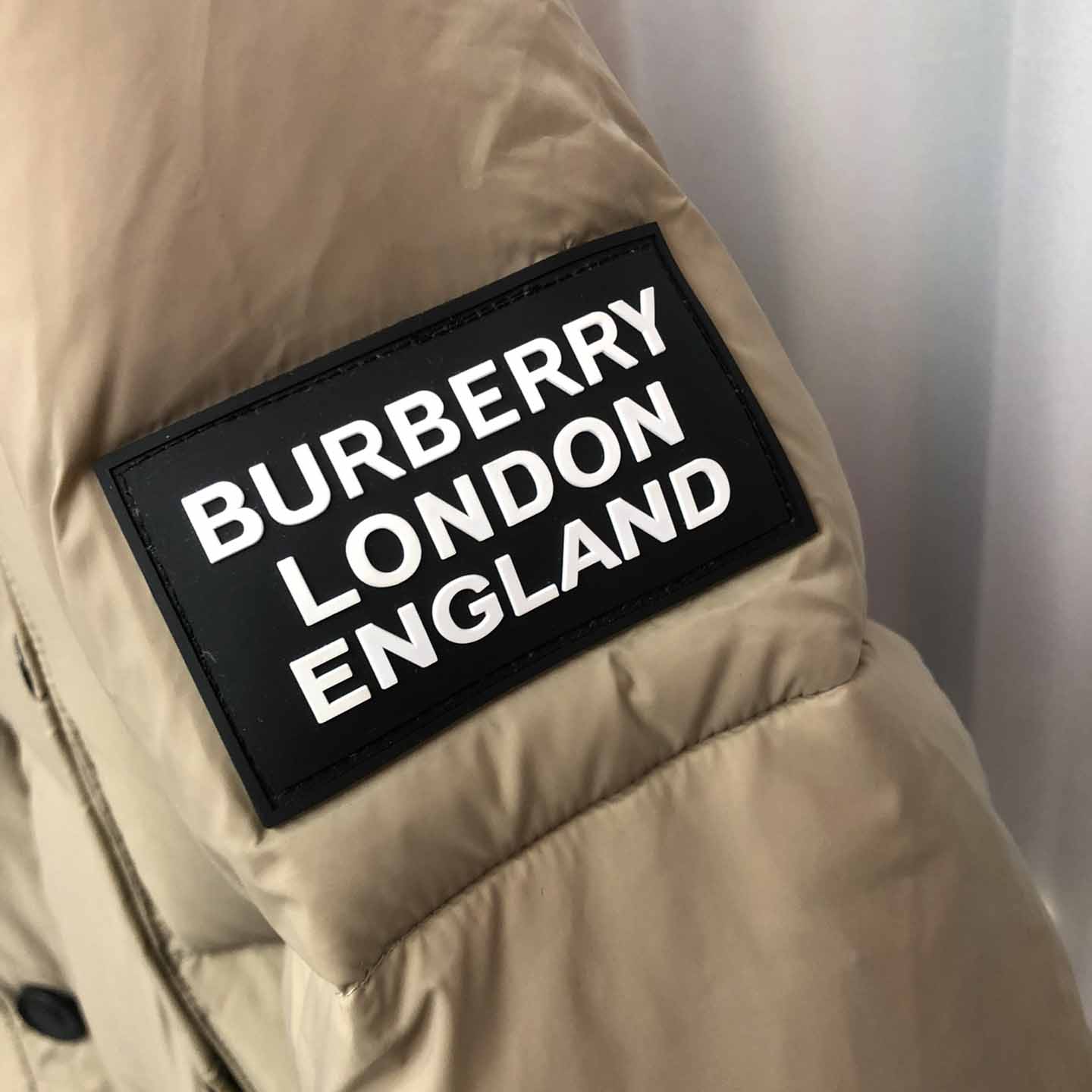 Burberry Logo Appliqué Nylon Puffer Coat - DopestKickz