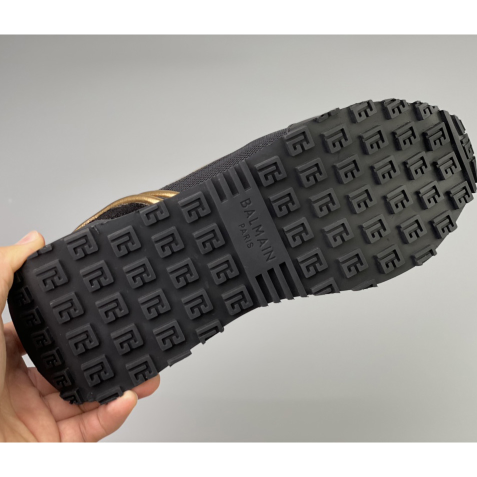 Balmain Velvet Nylon And Mesh Racer Low-Top Sneakers - DopestKickz