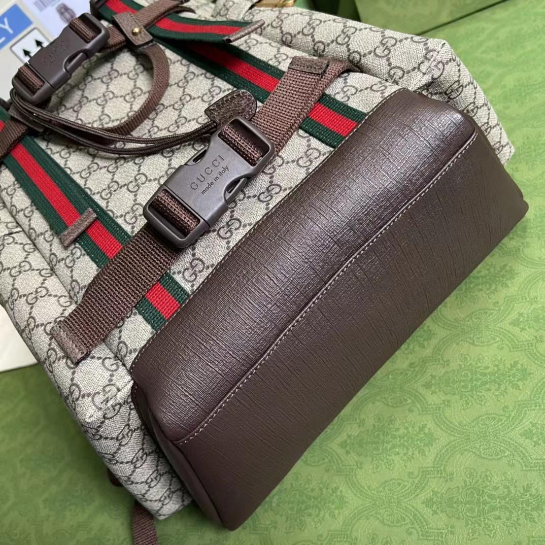 Gucci GG Skateboard Backpack With Web - DopestKickz