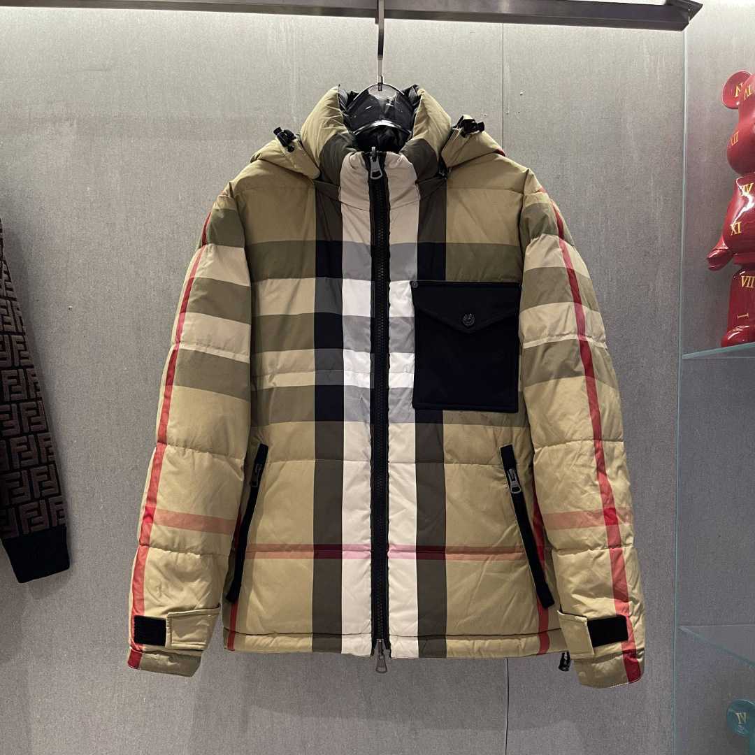 Burberry Reversible Exaggerated Check Nylon Puffer Jacket - DopestKickz