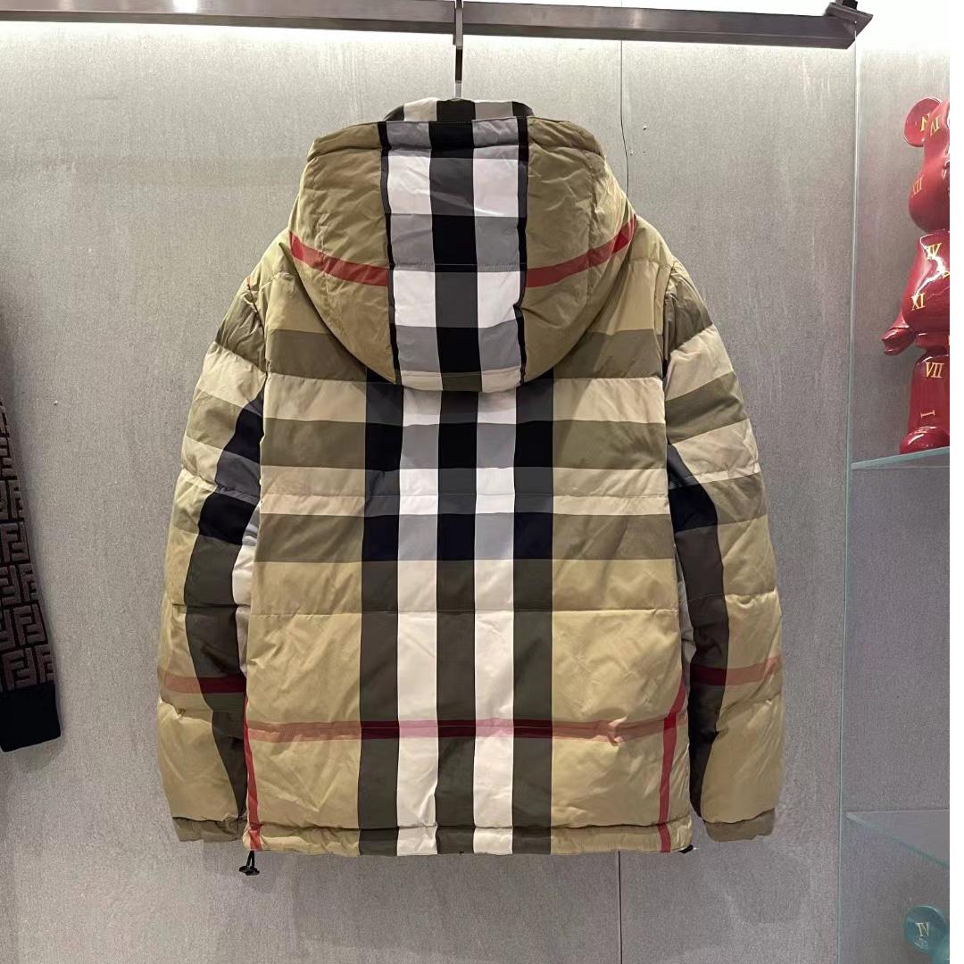 Burberry Reversible Exaggerated Check Nylon Puffer Jacket - DopestKickz