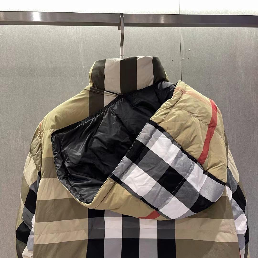 Burberry Reversible Exaggerated Check Nylon Puffer Jacket - DopestKickz