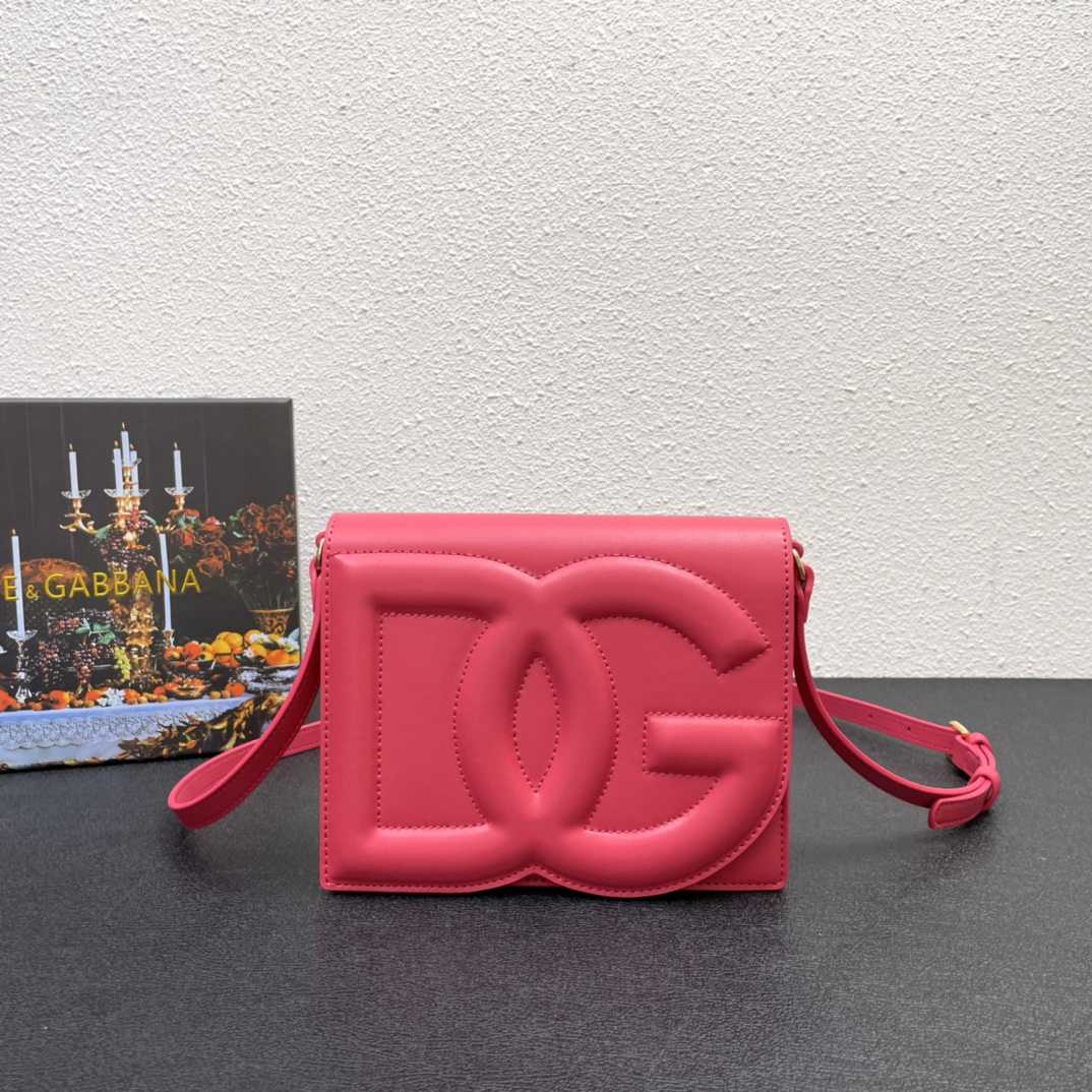 Dolce & Gabbana Calfskin DG Logo Crossbody Bag(20-16-5cm) - DopestKickz