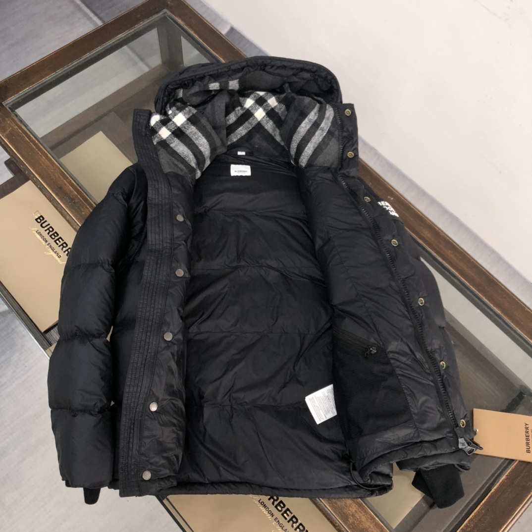 Burberry Hooded Quilted Nylon Down Jacket With Detachable Sleeves - DopestKickz