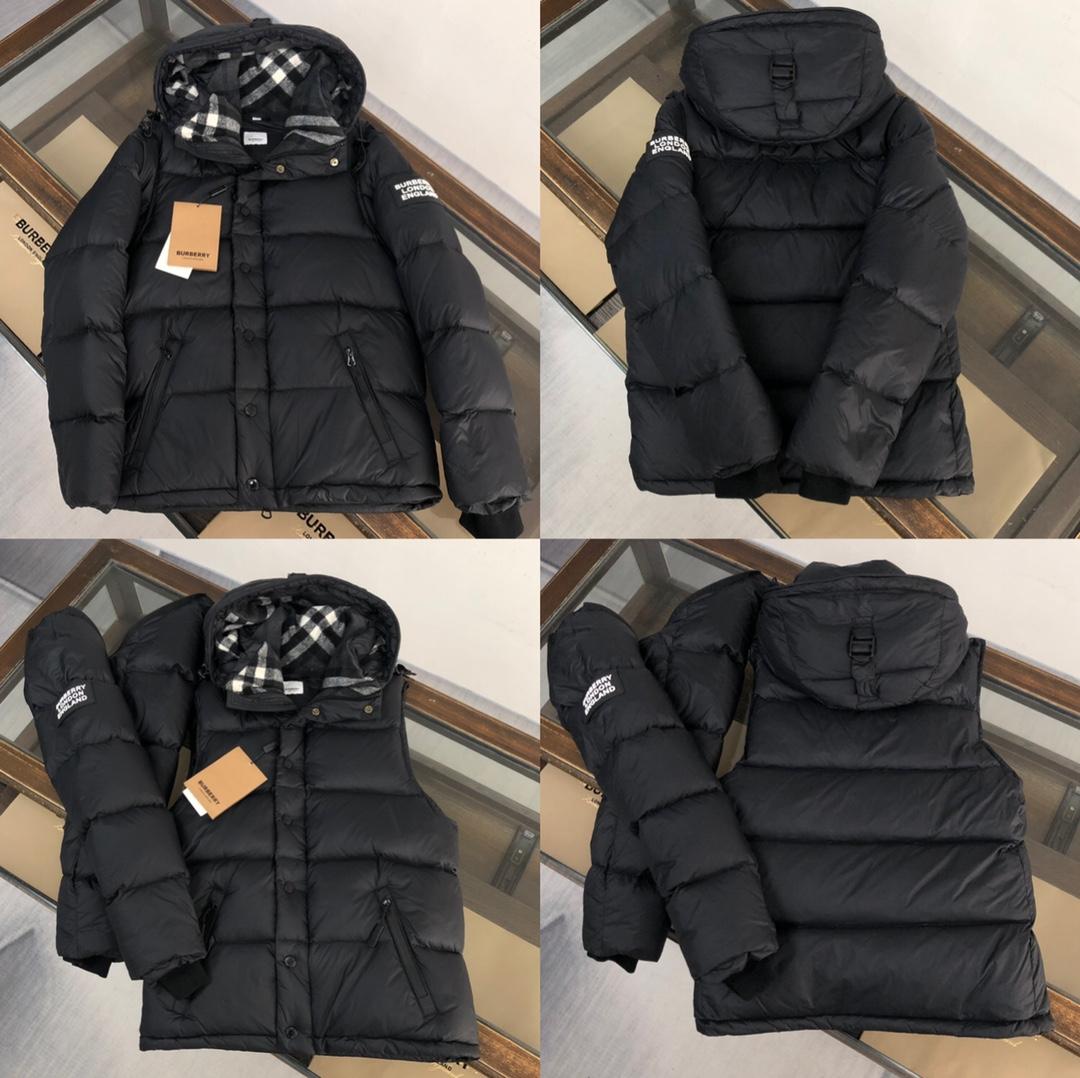 Burberry Hooded Quilted Nylon Down Jacket With Detachable Sleeves - DopestKickz