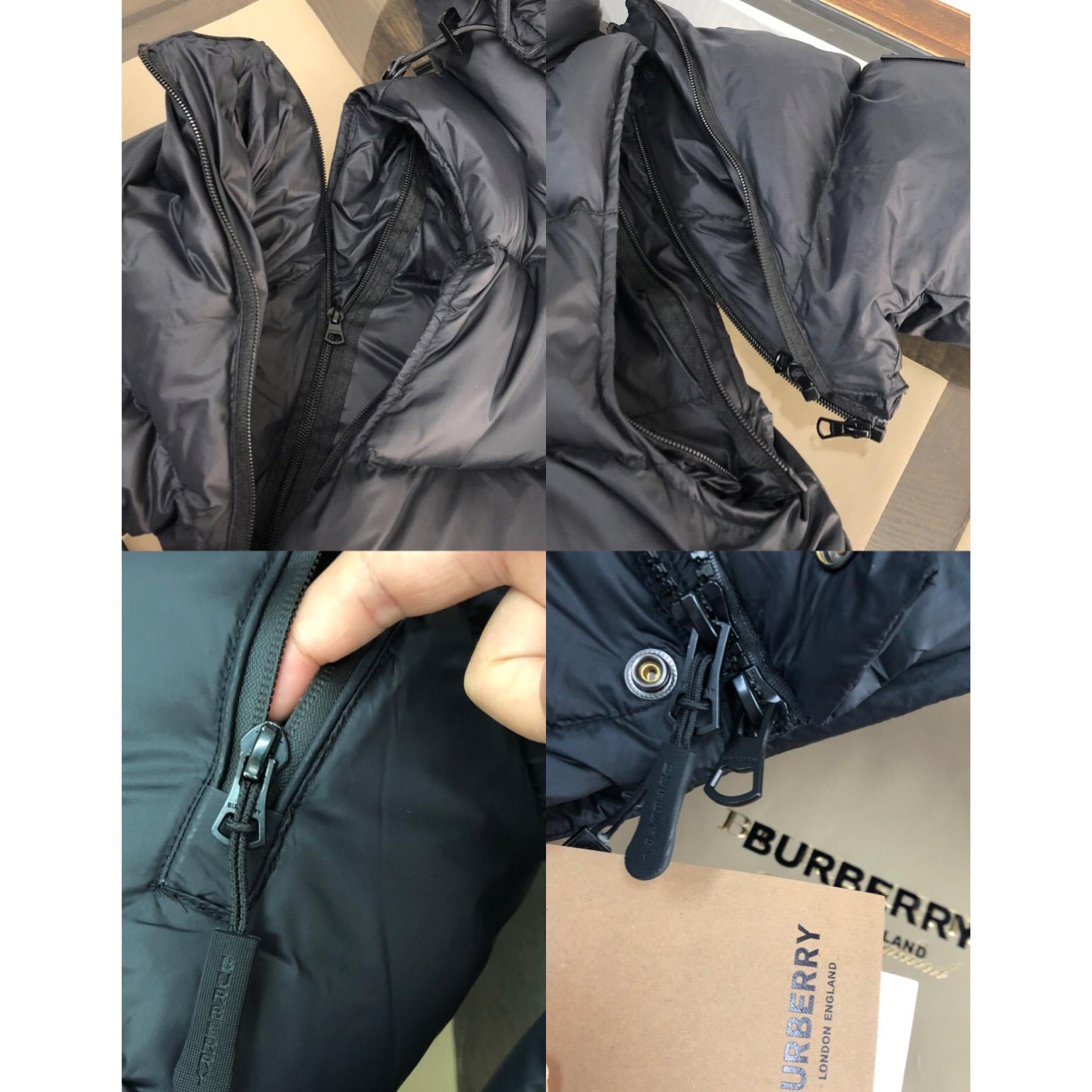 Burberry Hooded Quilted Nylon Down Jacket With Detachable Sleeves - DopestKickz