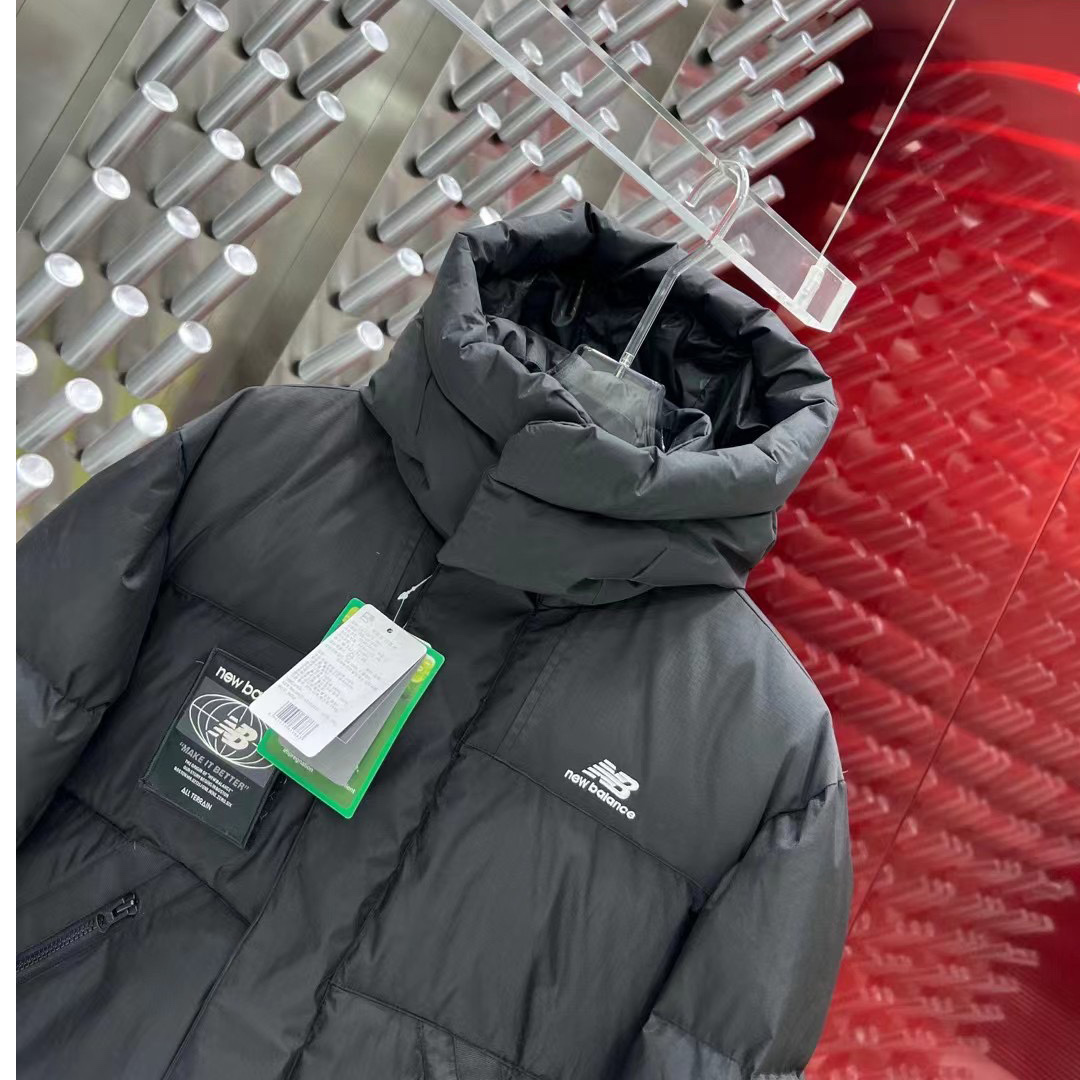 New Balance Hooded Puffer Short Down Jacket - DopestKickz