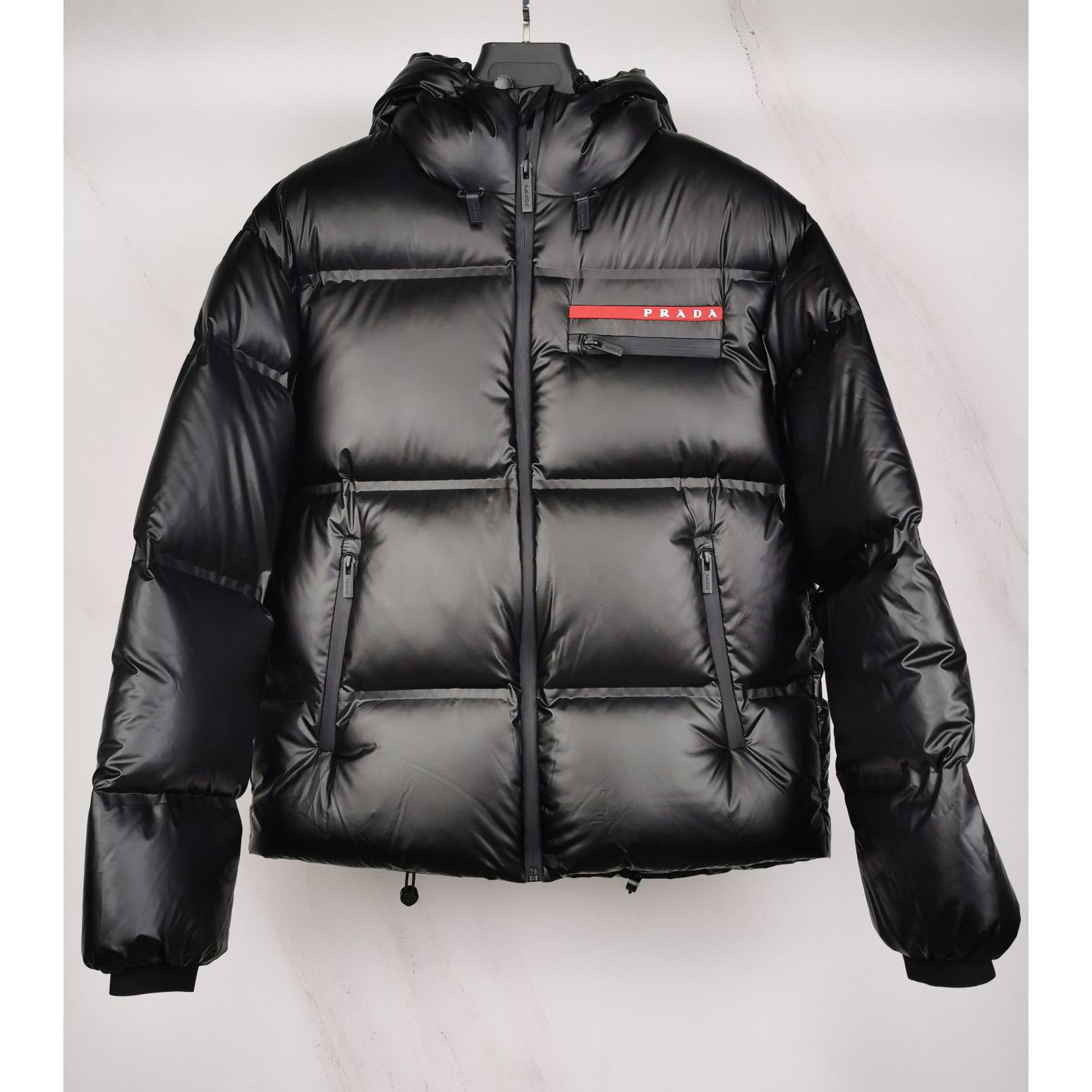 Prada Light Nylon Hooded Puffer Jacket - DopestKickz