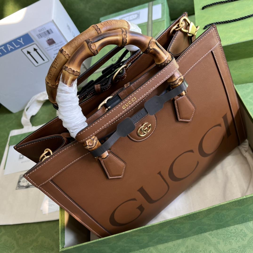 Gucci Diana Medium Top Handle Bag(35-30-14cm) - DopestKickz