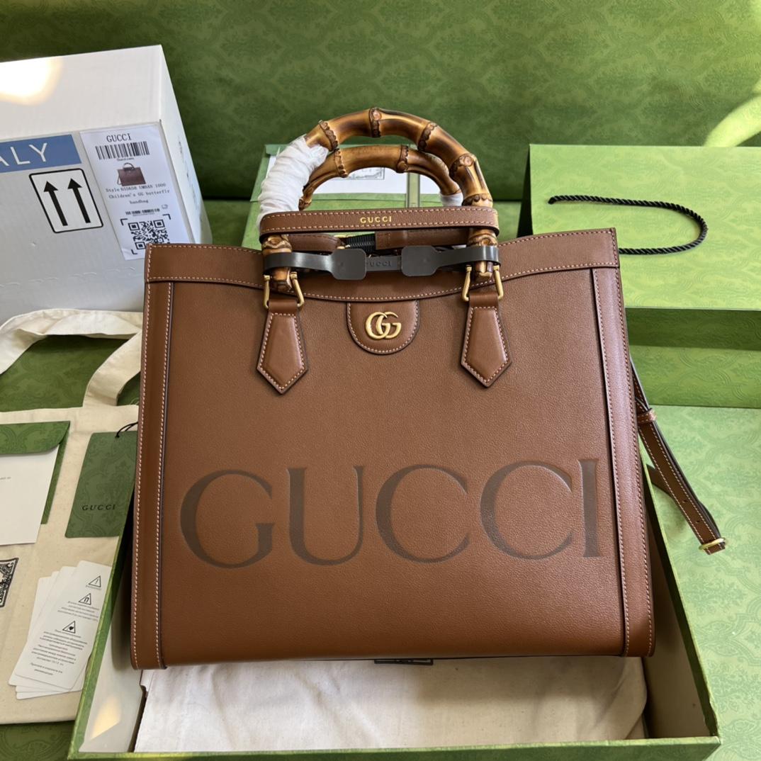 Gucci Diana Medium Top Handle Bag(35-30-14cm) - DopestKickz