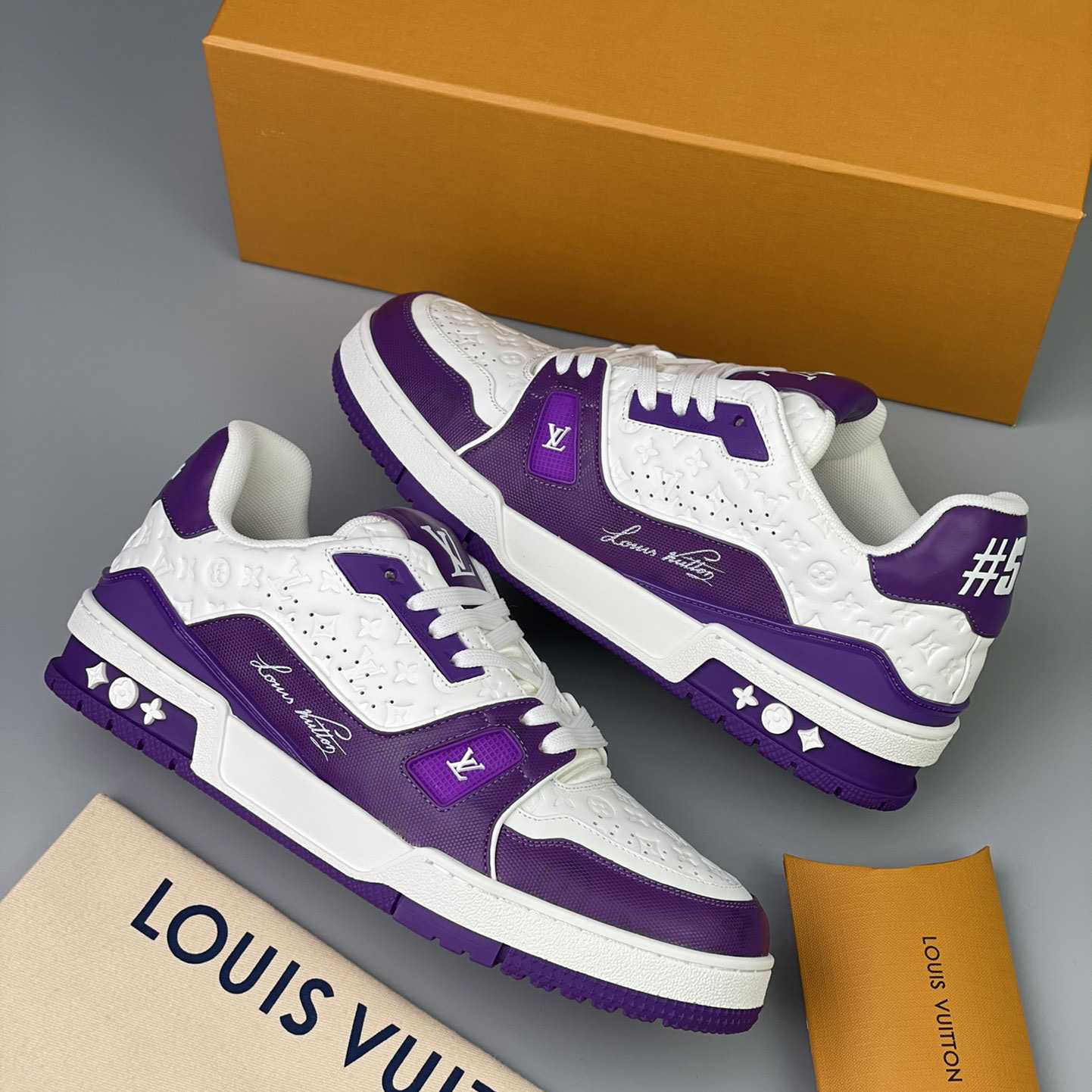 Louis Vuitton Trainer Sneaker (Upon UK Size) - DopestKickz