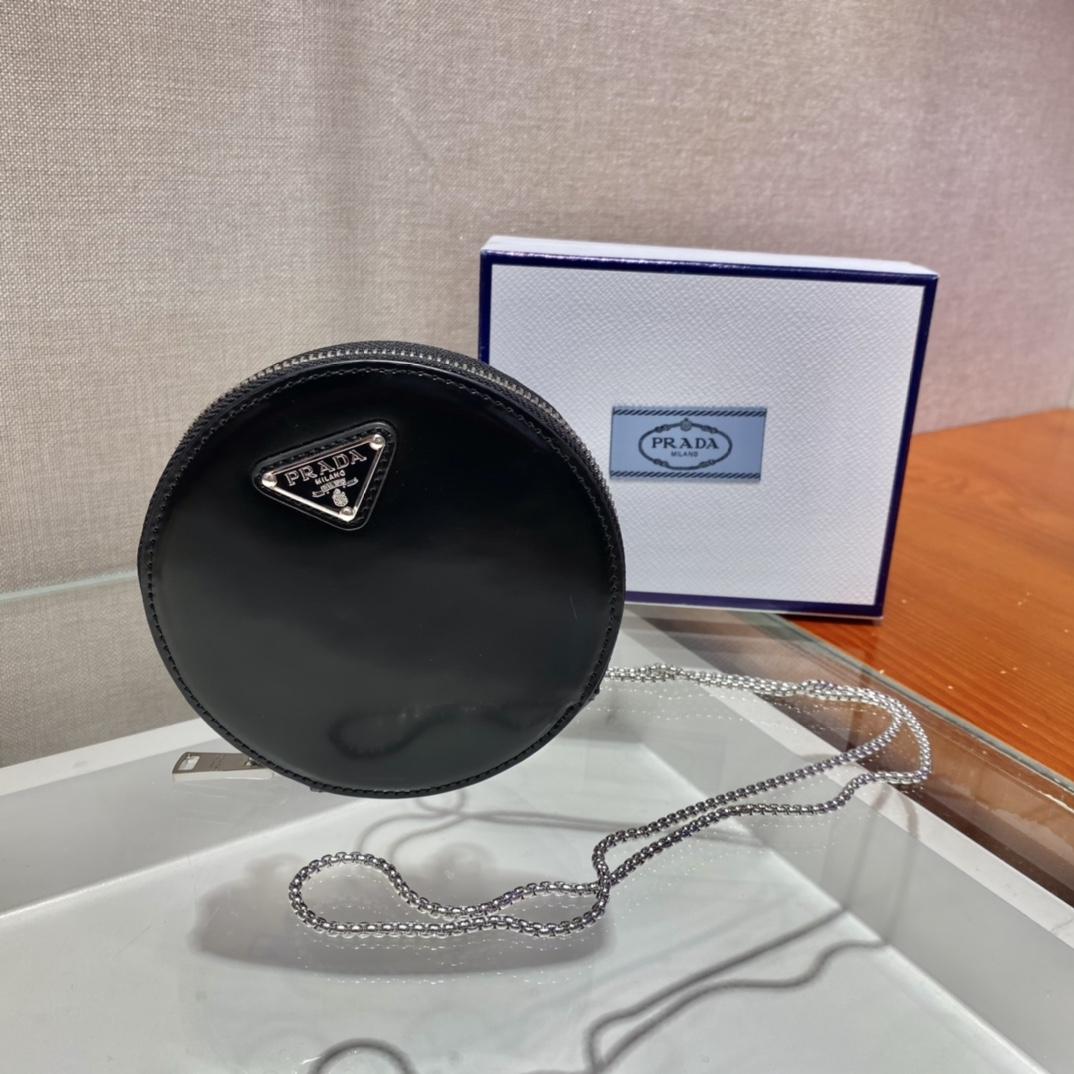 Prada Logo Leather Shoulder Bag(12-12-2cm) - DopestKickz