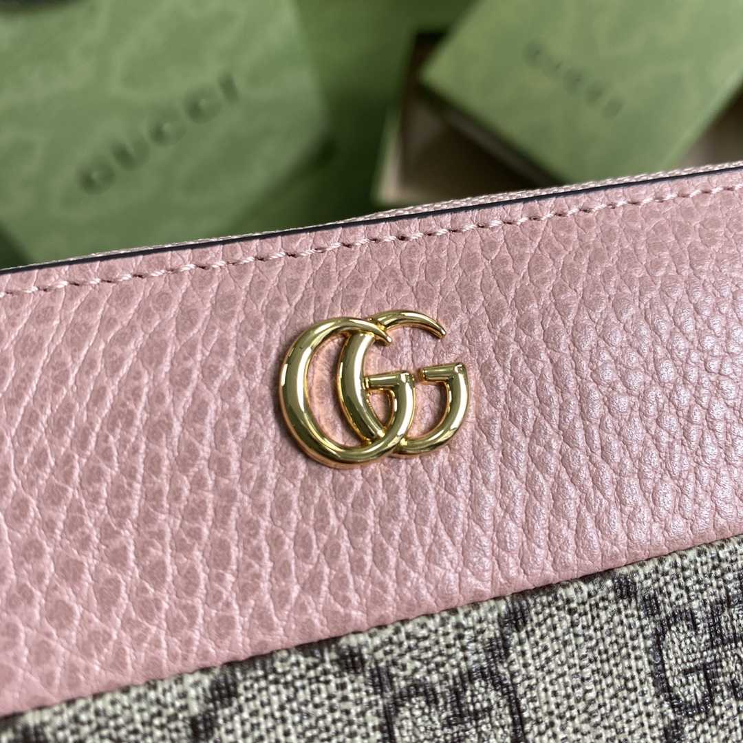 Gucci GG Marmont Zip Around Wallet(19-10-3.5cm)    - DopestKickz