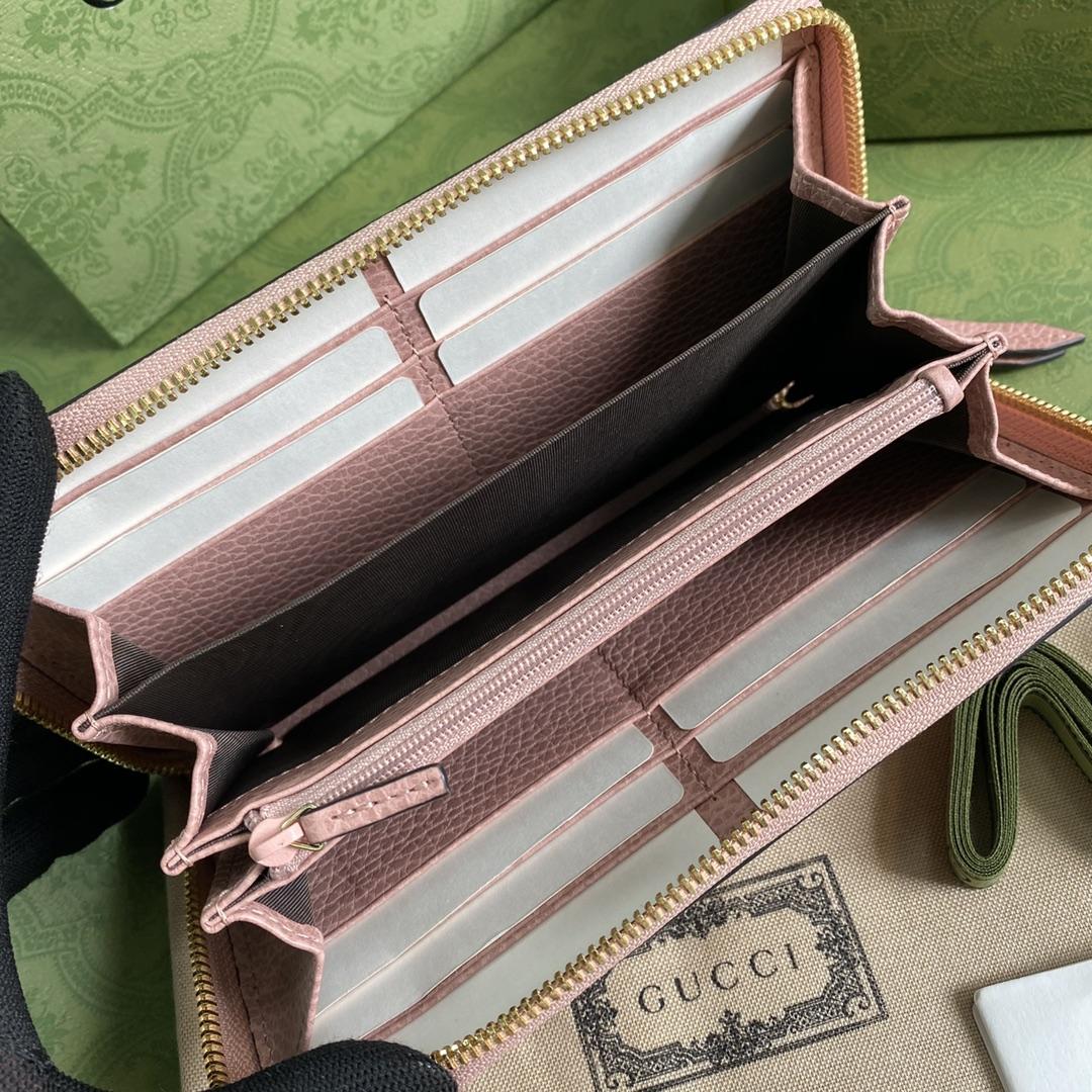 Gucci GG Marmont Zip Around Wallet(19-10-3.5cm)    - DopestKickz