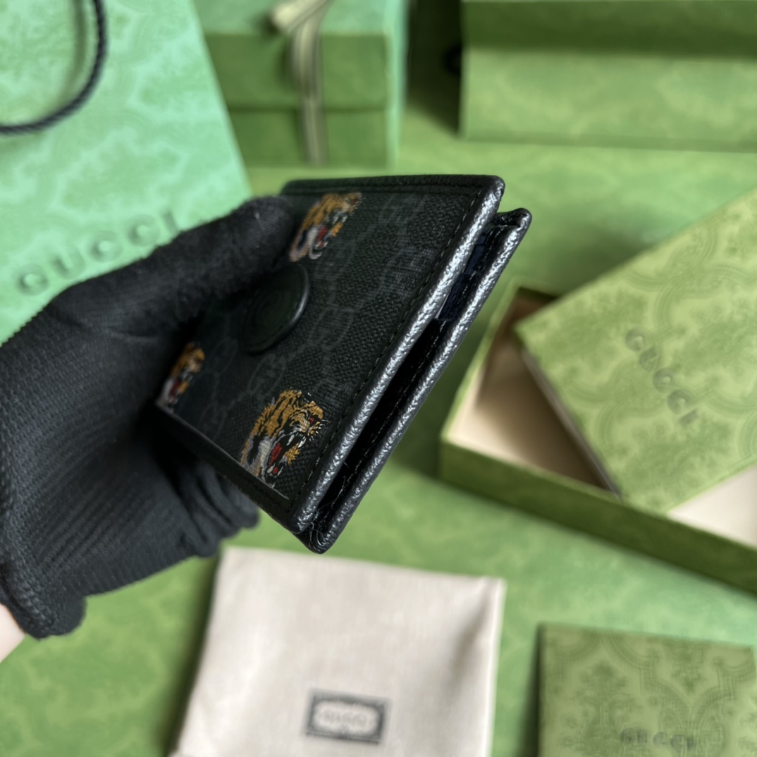 Gucci Wallet With Tiger Print(11-8.5-3cm)    - DopestKickz