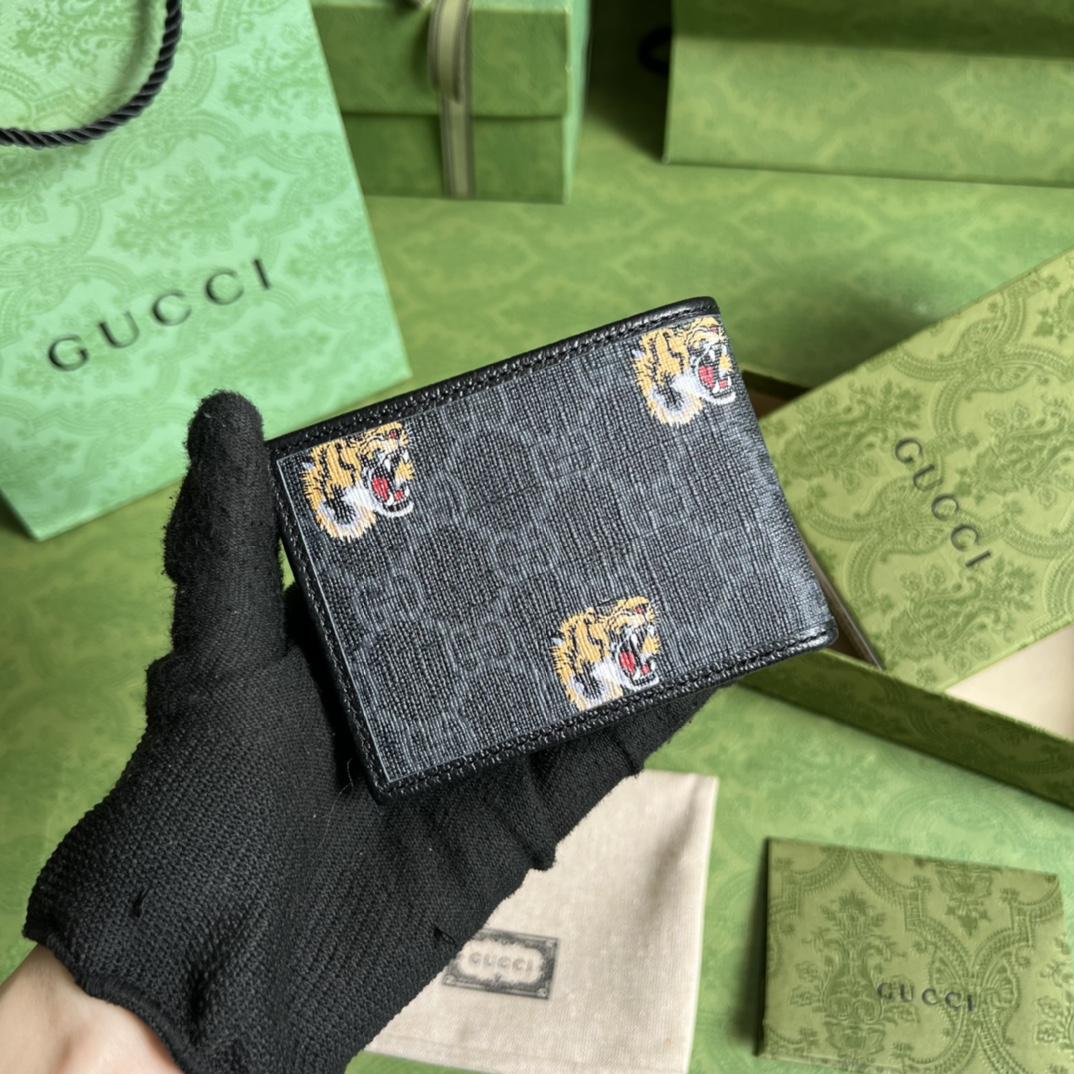 Gucci Wallet With Tiger Print(11-8.5-3cm)    - DopestKickz