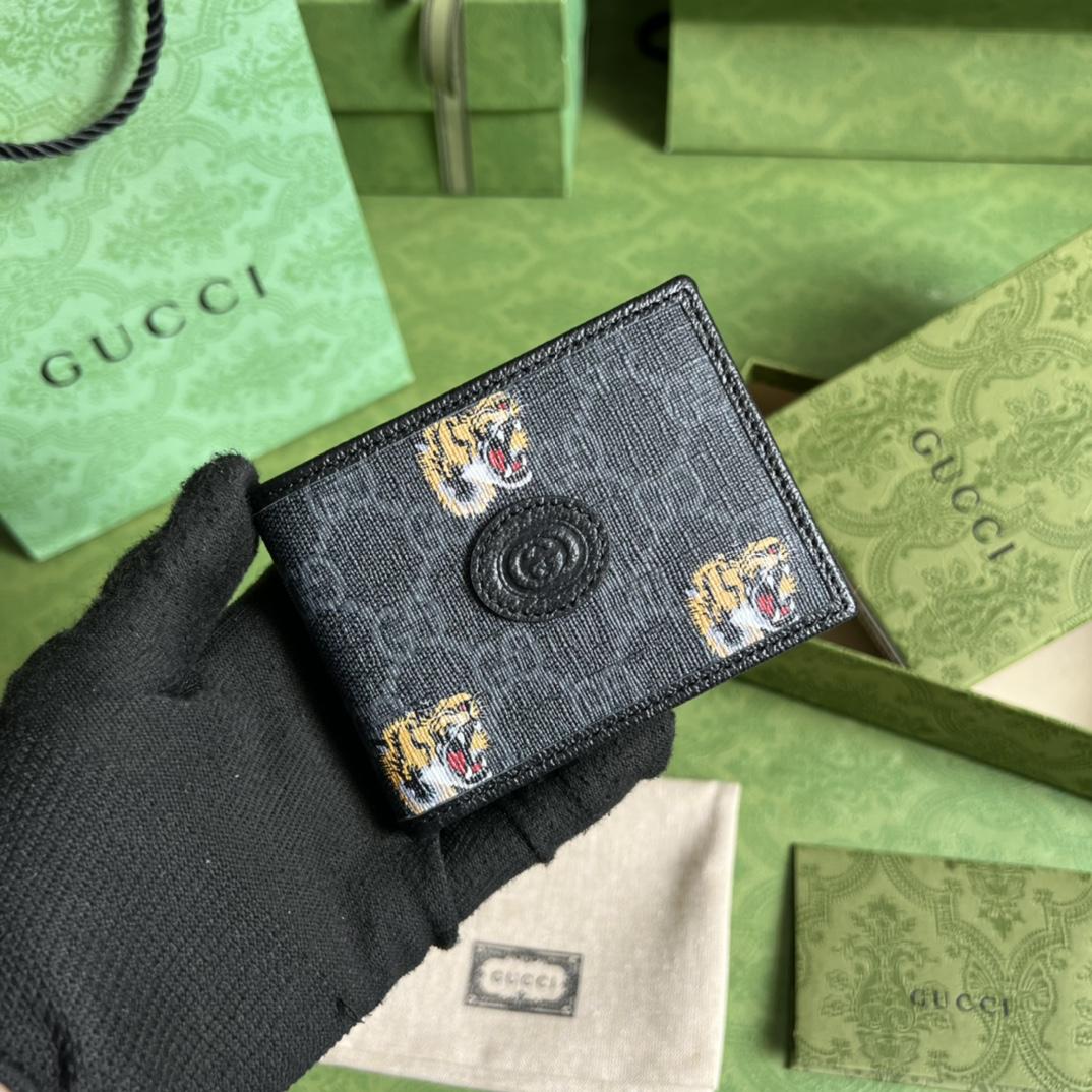 Gucci Wallet With Tiger Print(11-8.5-3cm)    - DopestKickz