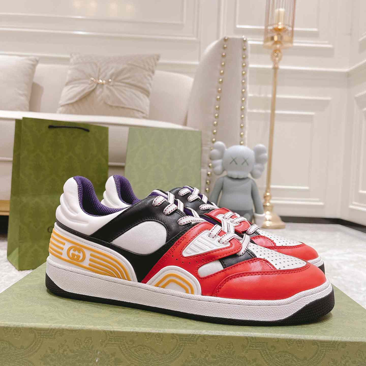 Gucci Basket Sneaker With lnterlocking G  - DopestKickz