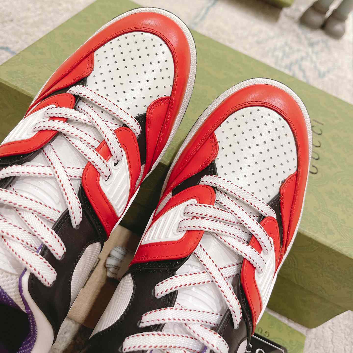 Gucci Basket Sneaker With lnterlocking G  - DopestKickz