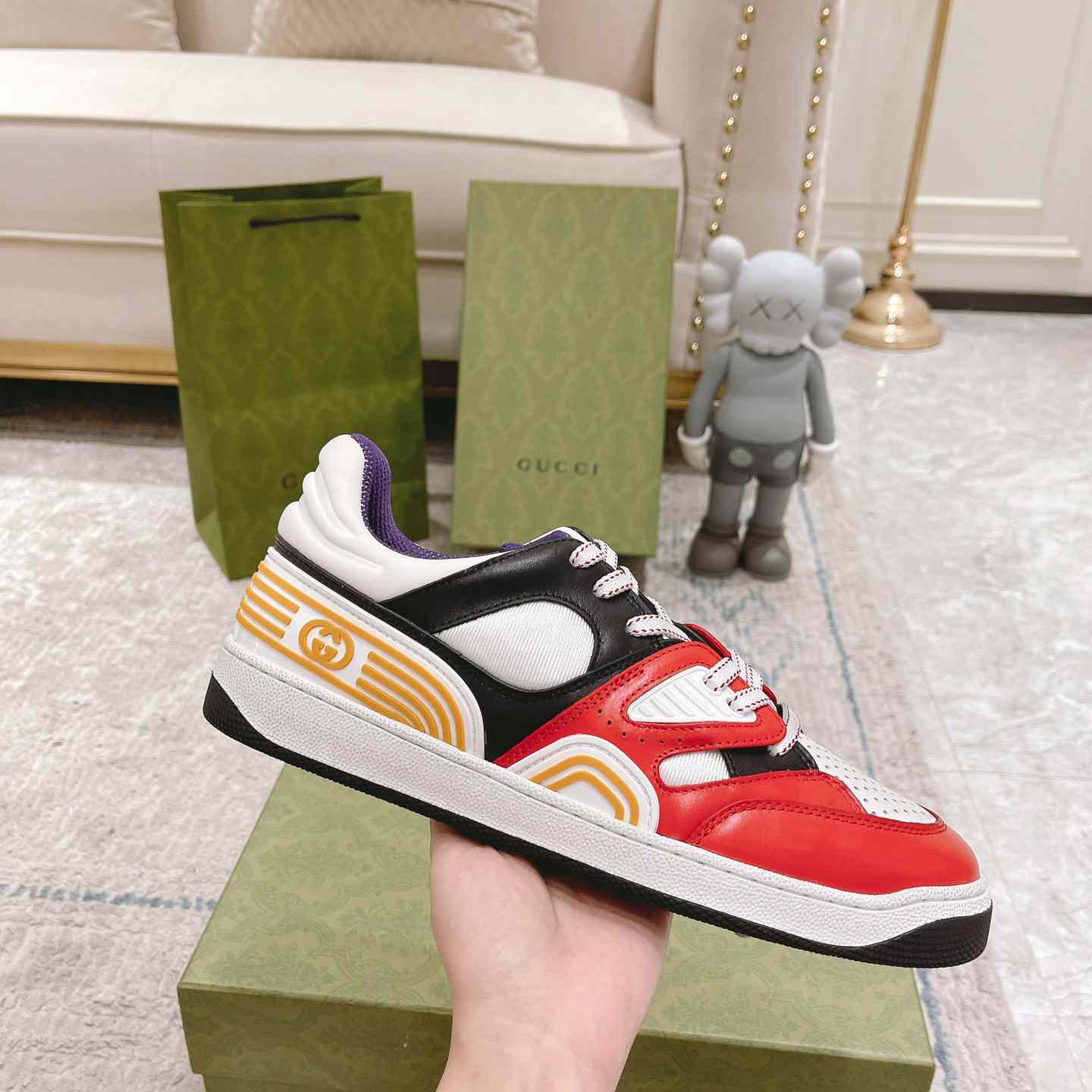 Gucci Basket Sneaker With lnterlocking G  - DopestKickz