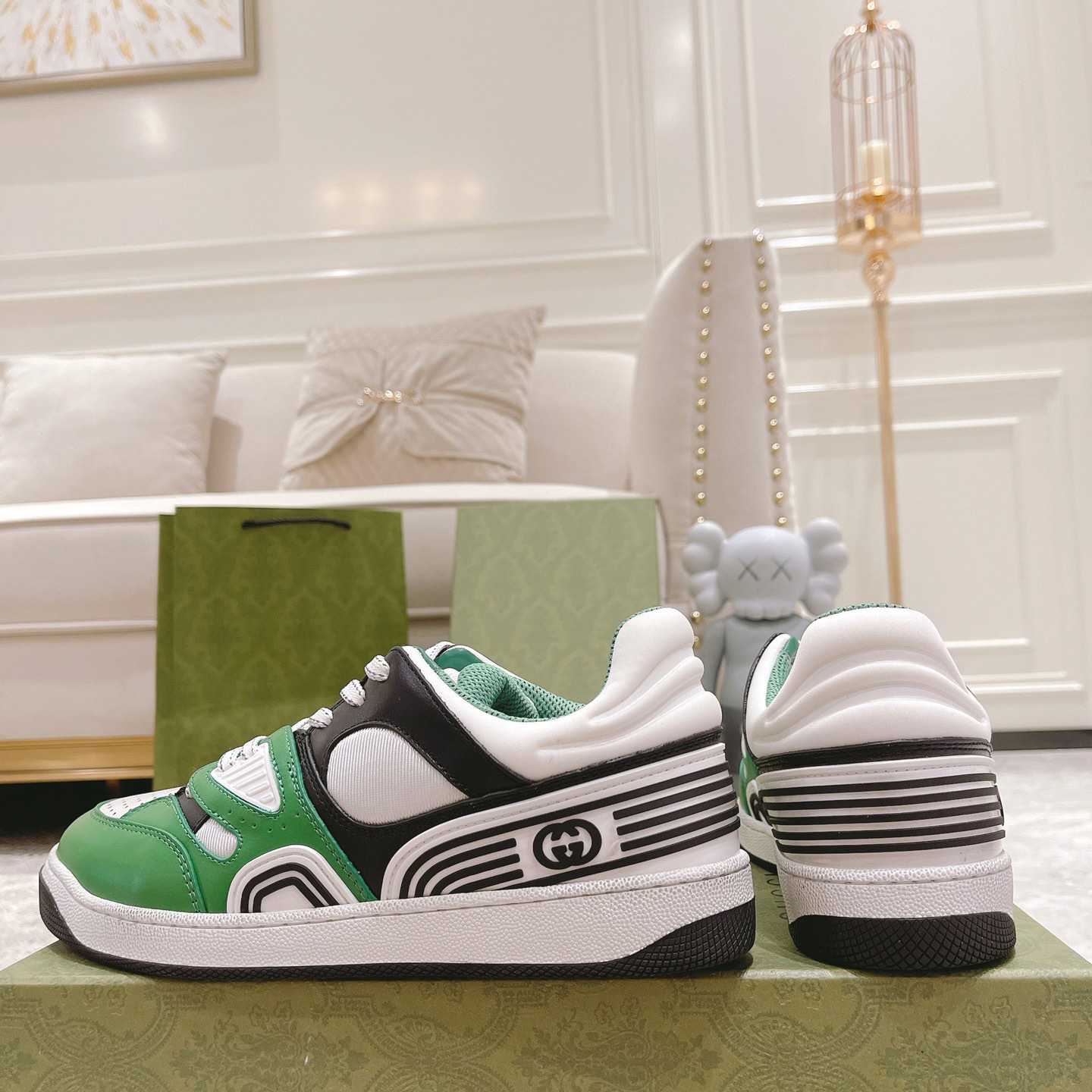 Gucci Basket Sneaker With lnterlocking G  - DopestKickz