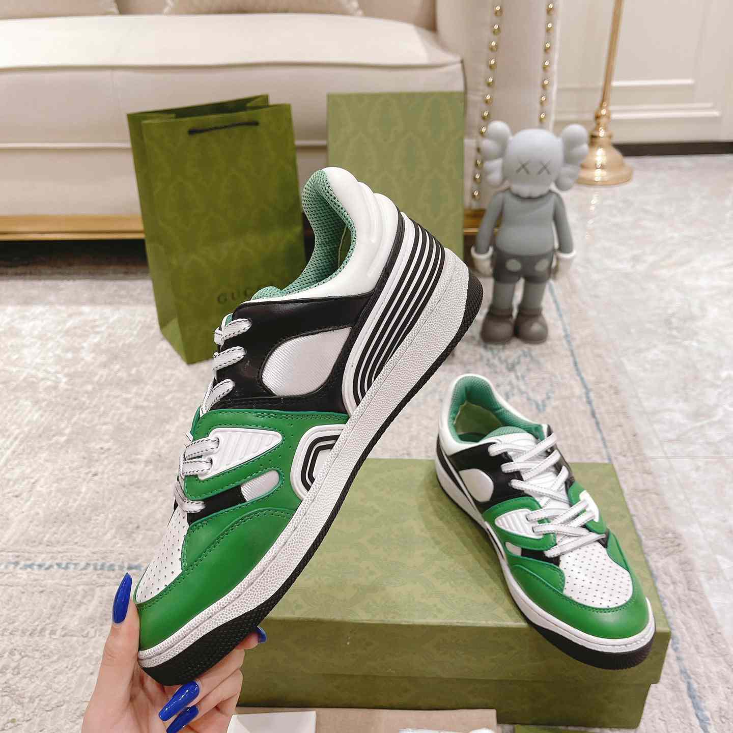 Gucci Basket Sneaker With lnterlocking G  - DopestKickz